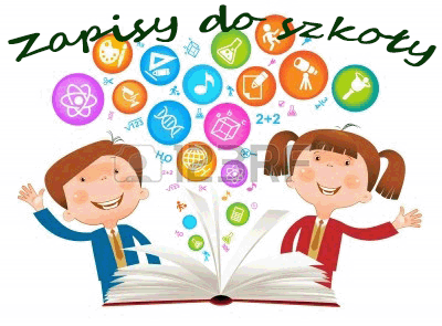 Plakat informacyjny - zapisy do szkoły.