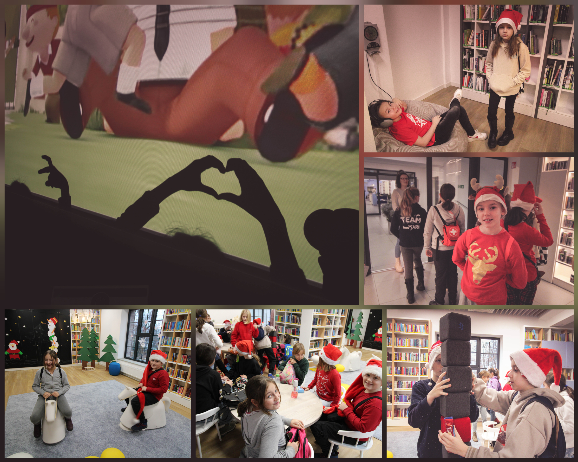 Fotorelacja z mikołajek klas czwartych w Miejskiej Bibliotece w Żorach.