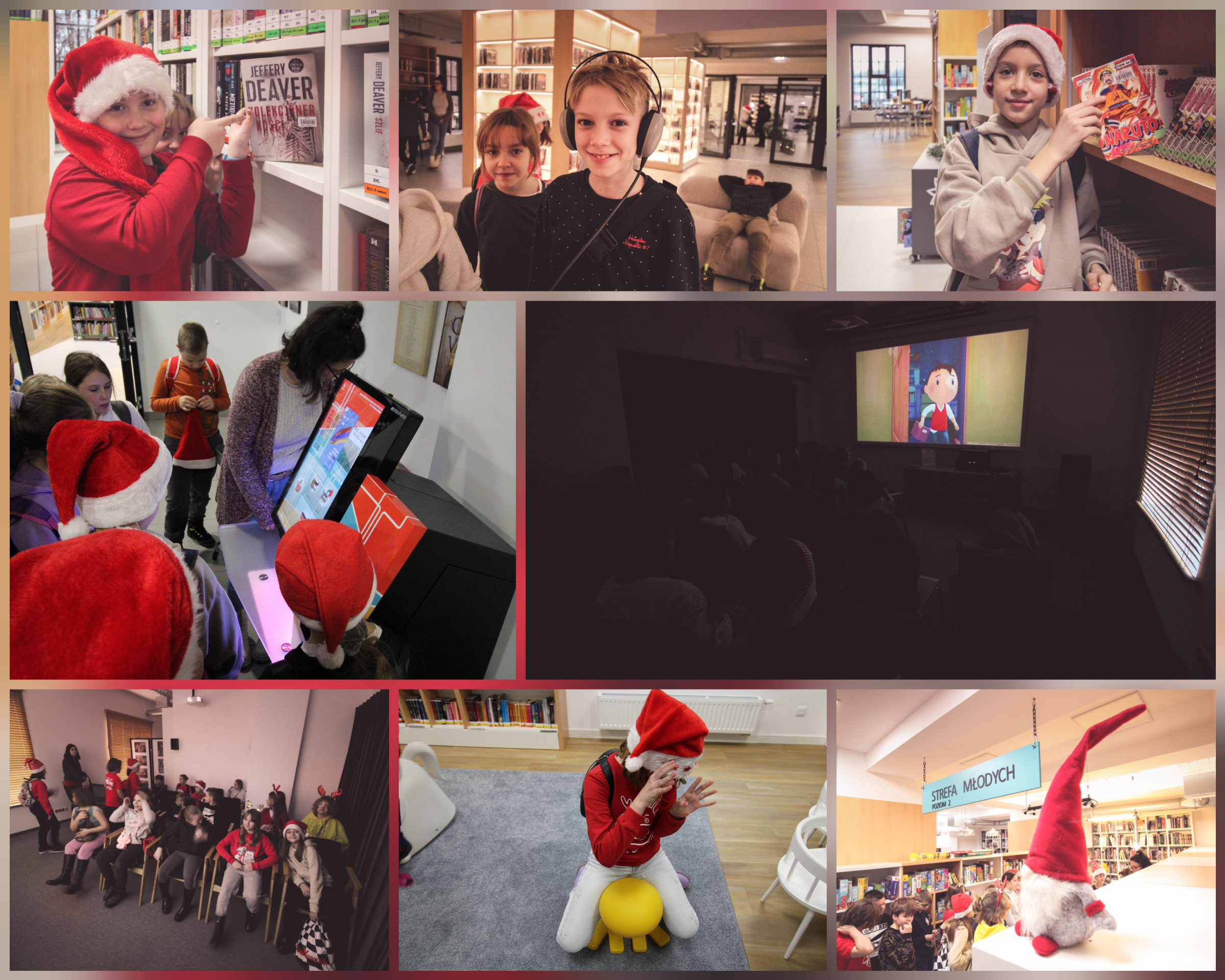 Fotorelacja z mikołajek klas czwartych w Miejskiej Bibliotece w Żorach.