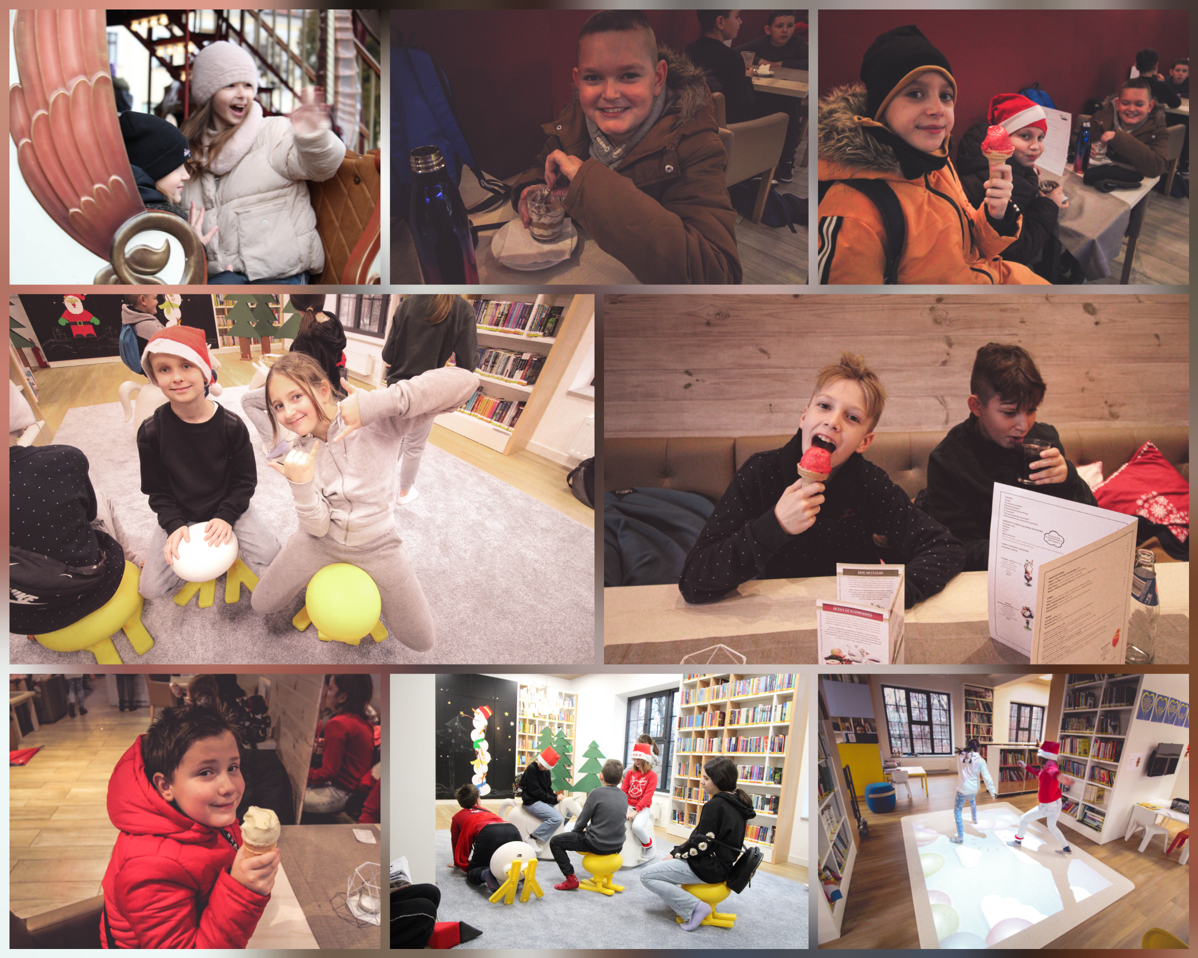 Fotorelacja z mikołajek klas czwartych w Miejskiej Bibliotece w Żorach.