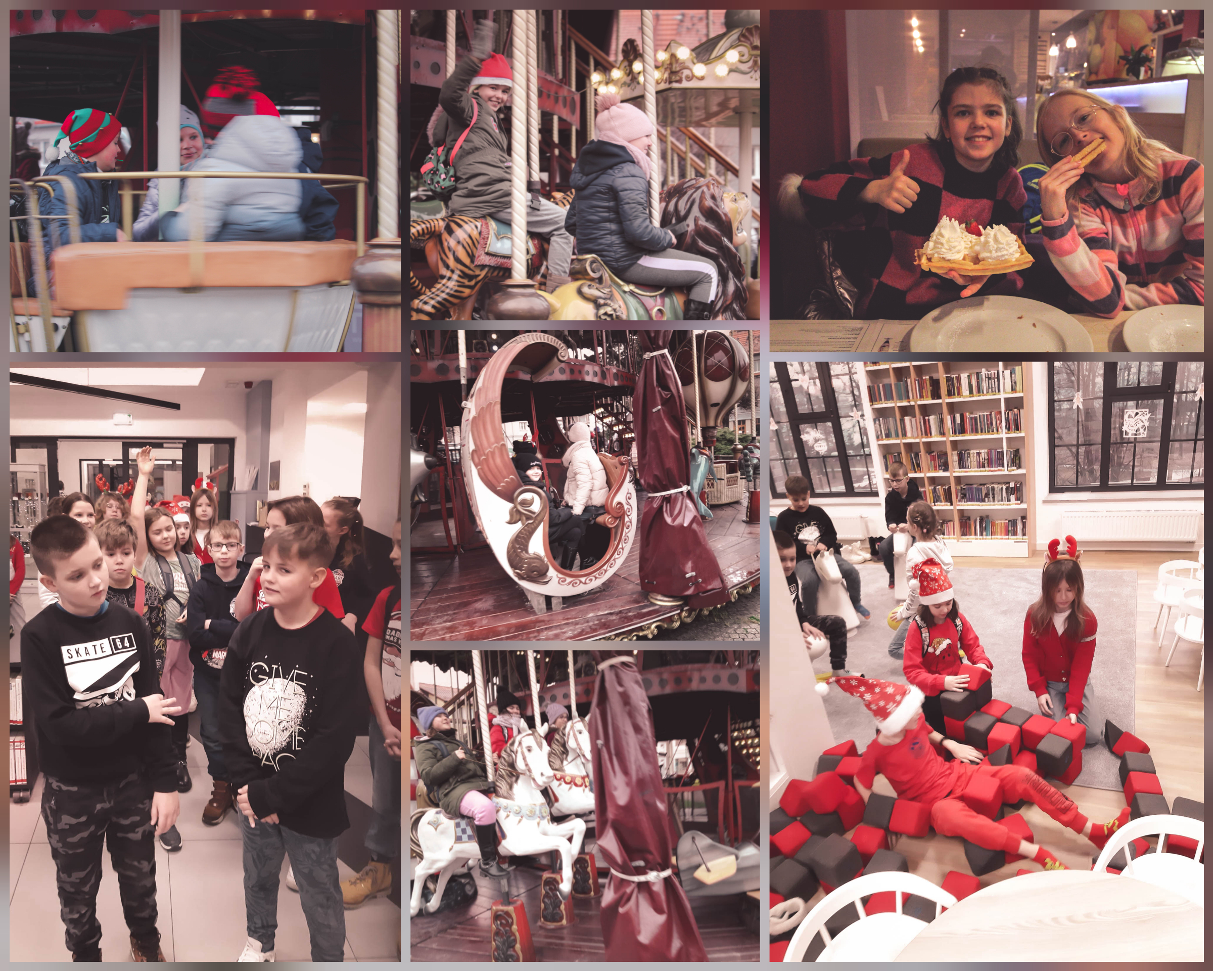 Fotorelacja z mikołajek klas czwartych w Miejskiej Bibliotece w Żorach.