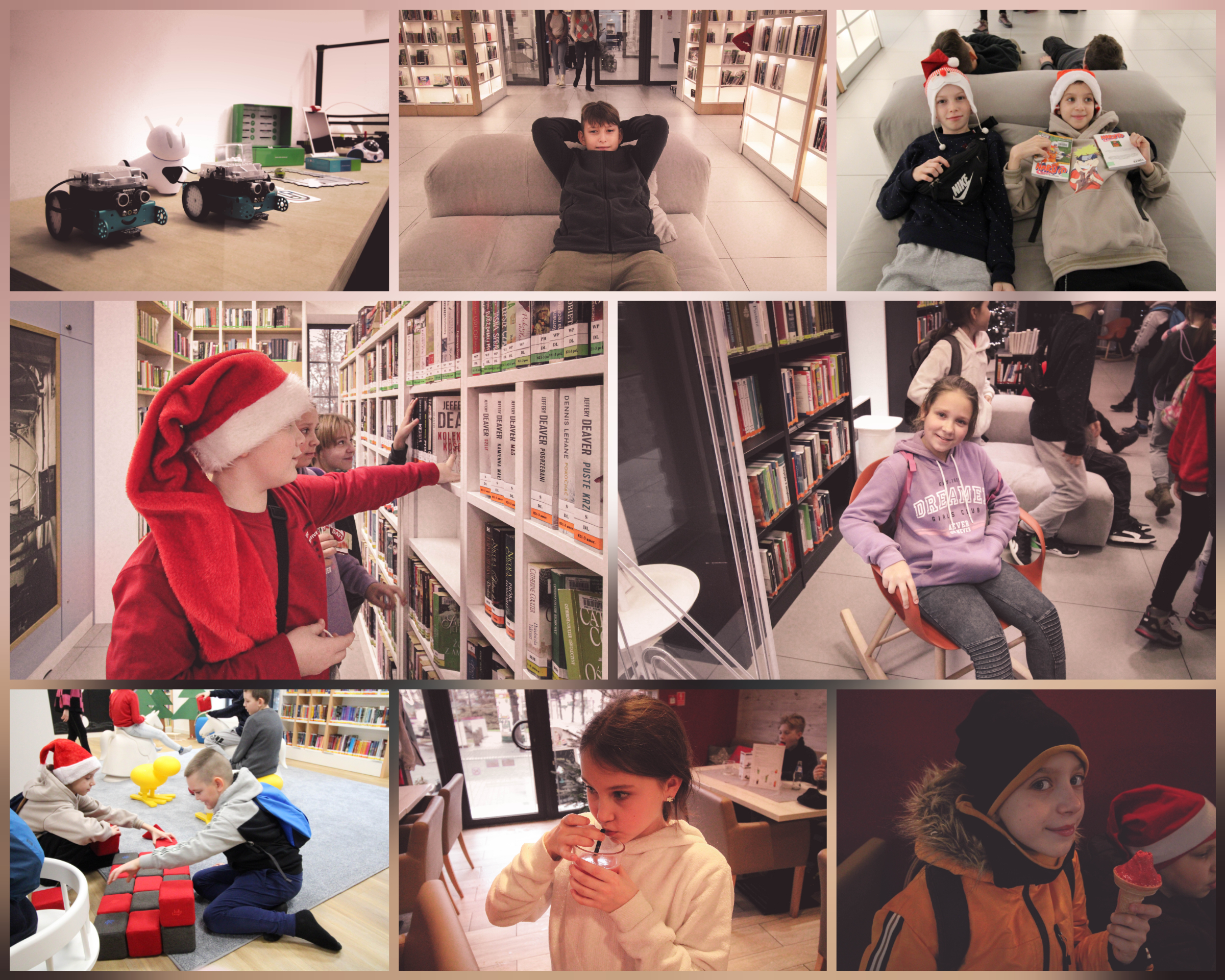 Fotorelacja z mikołajek klas czwartych w Miejskiej Bibliotece w Żorach.