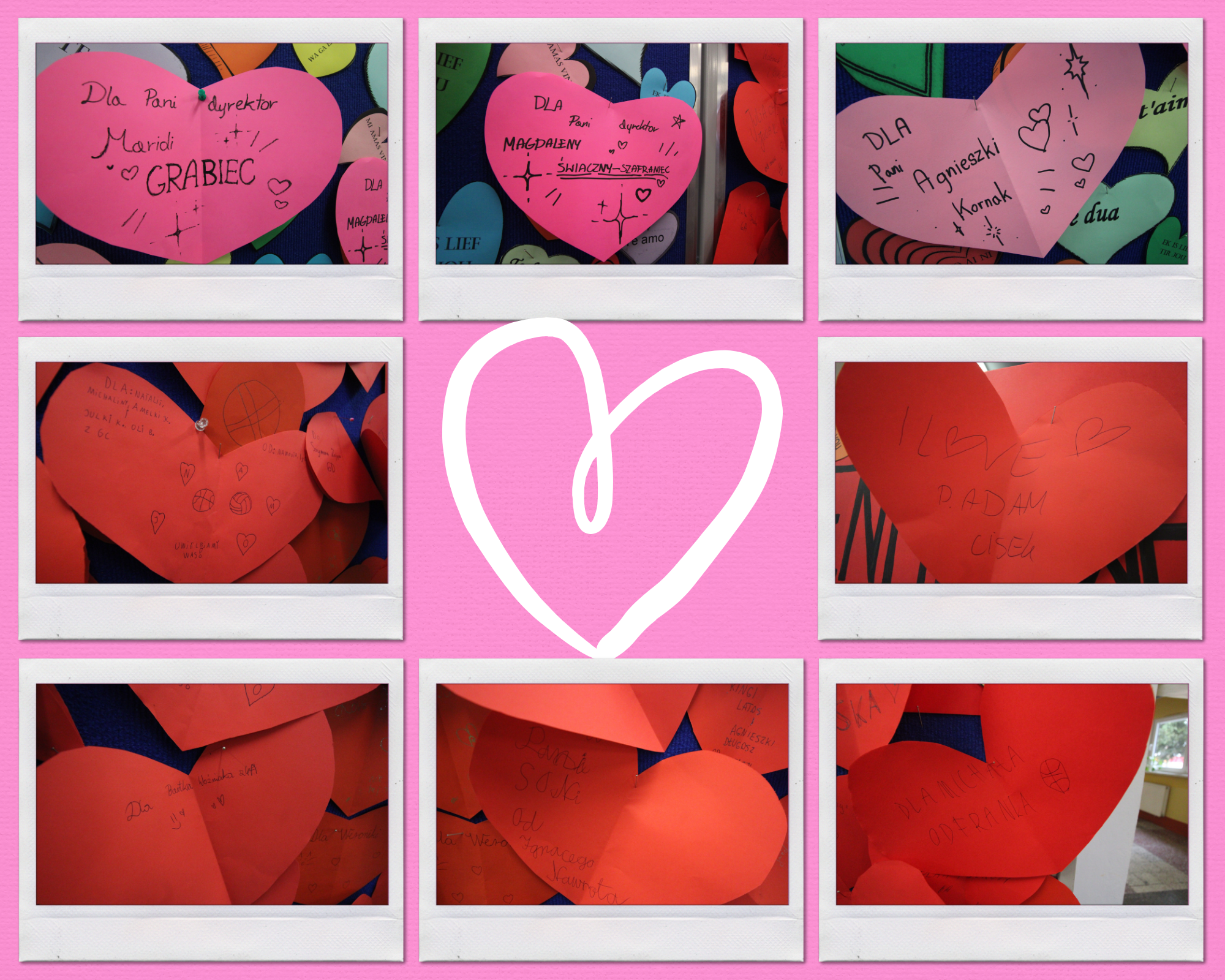 Zdjęcie główne przedstawia ściankę walentynkową.