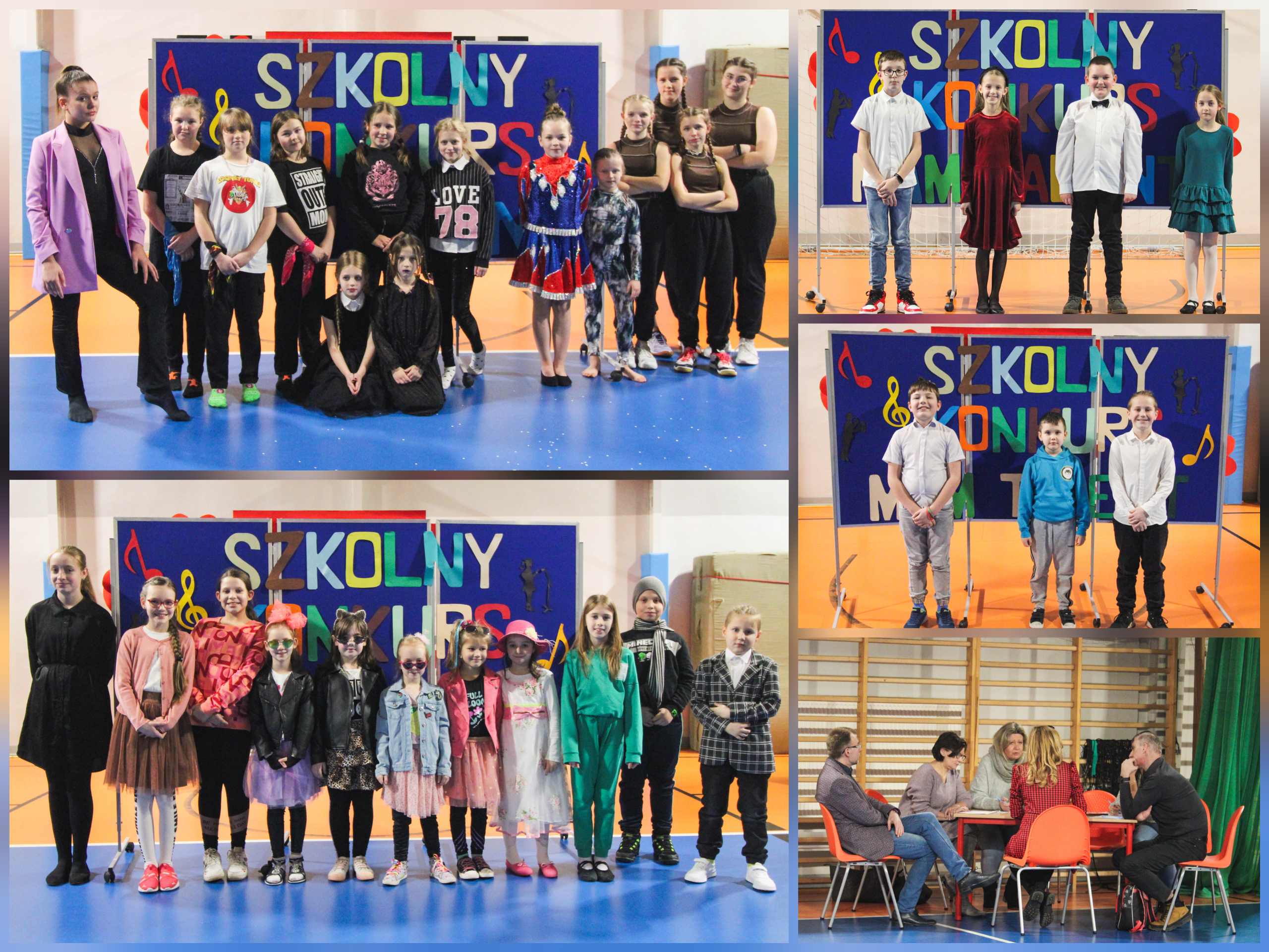 Zdjęcie przedstawia uczestniczki i uczestników konkursu oraz jury.