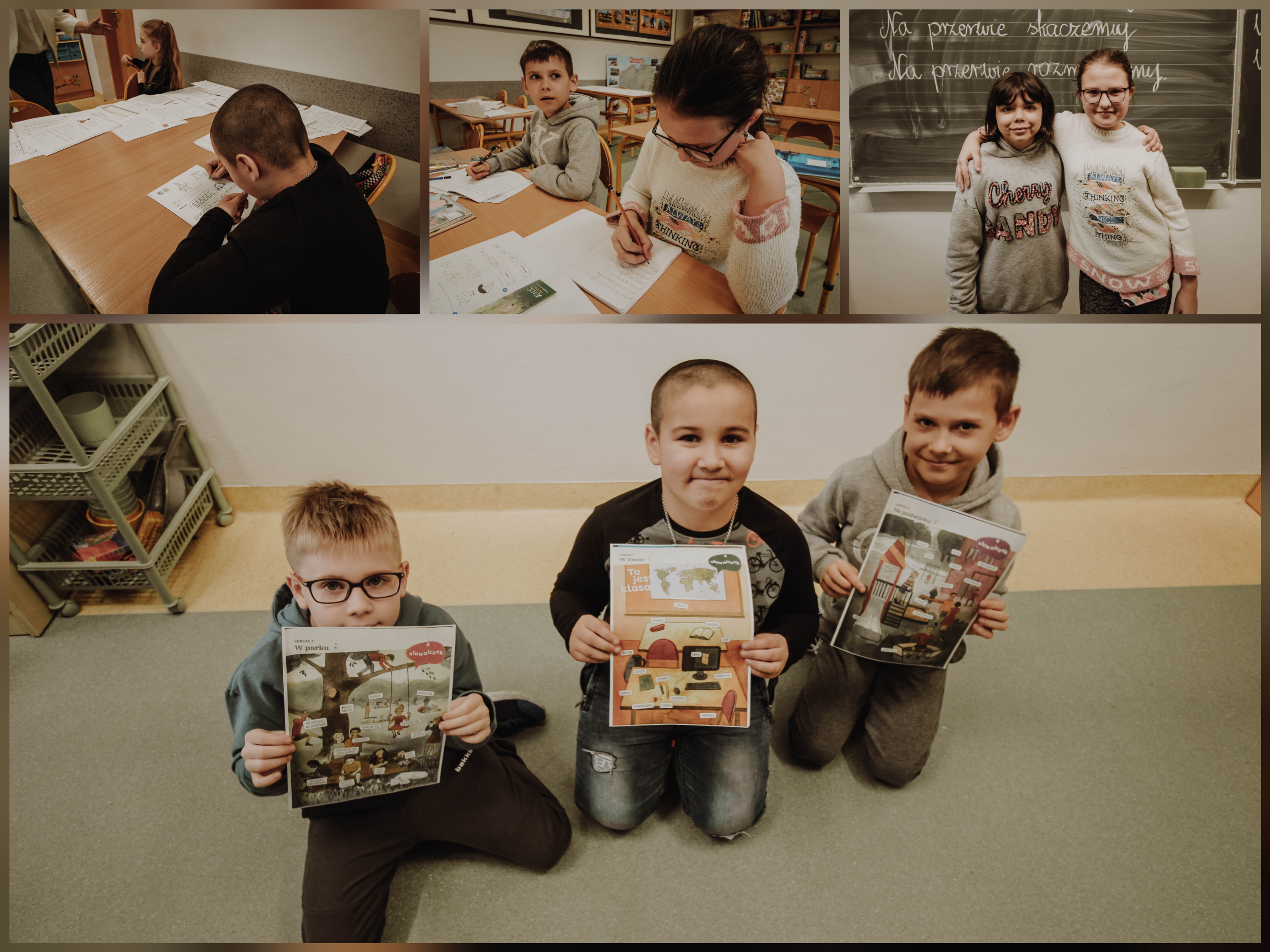 Uczniowie i uczennice z Ukrainy w czasie zajęć języka polskiego/ Учні та учениці з України під час занять з польської мови
