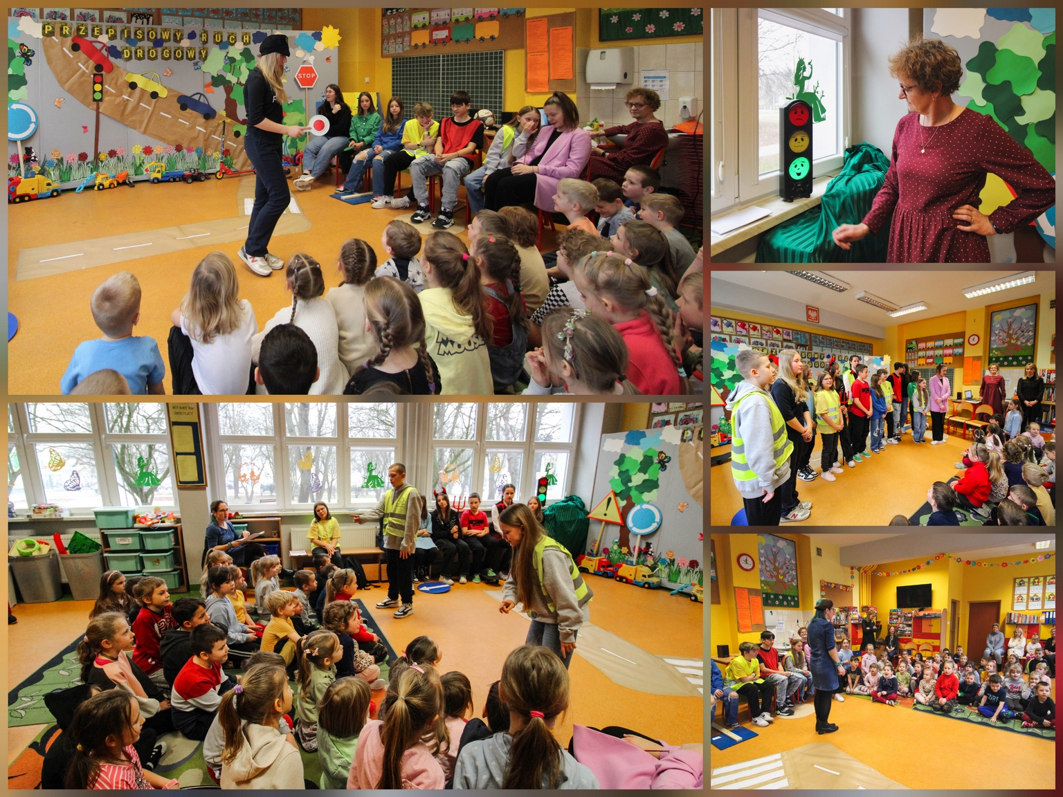 Dzieci i młodzież w czasie przedstawienia.