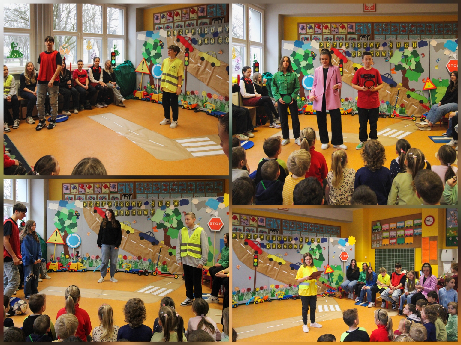 Dzieci i młodzież w czasie przedstawienia.