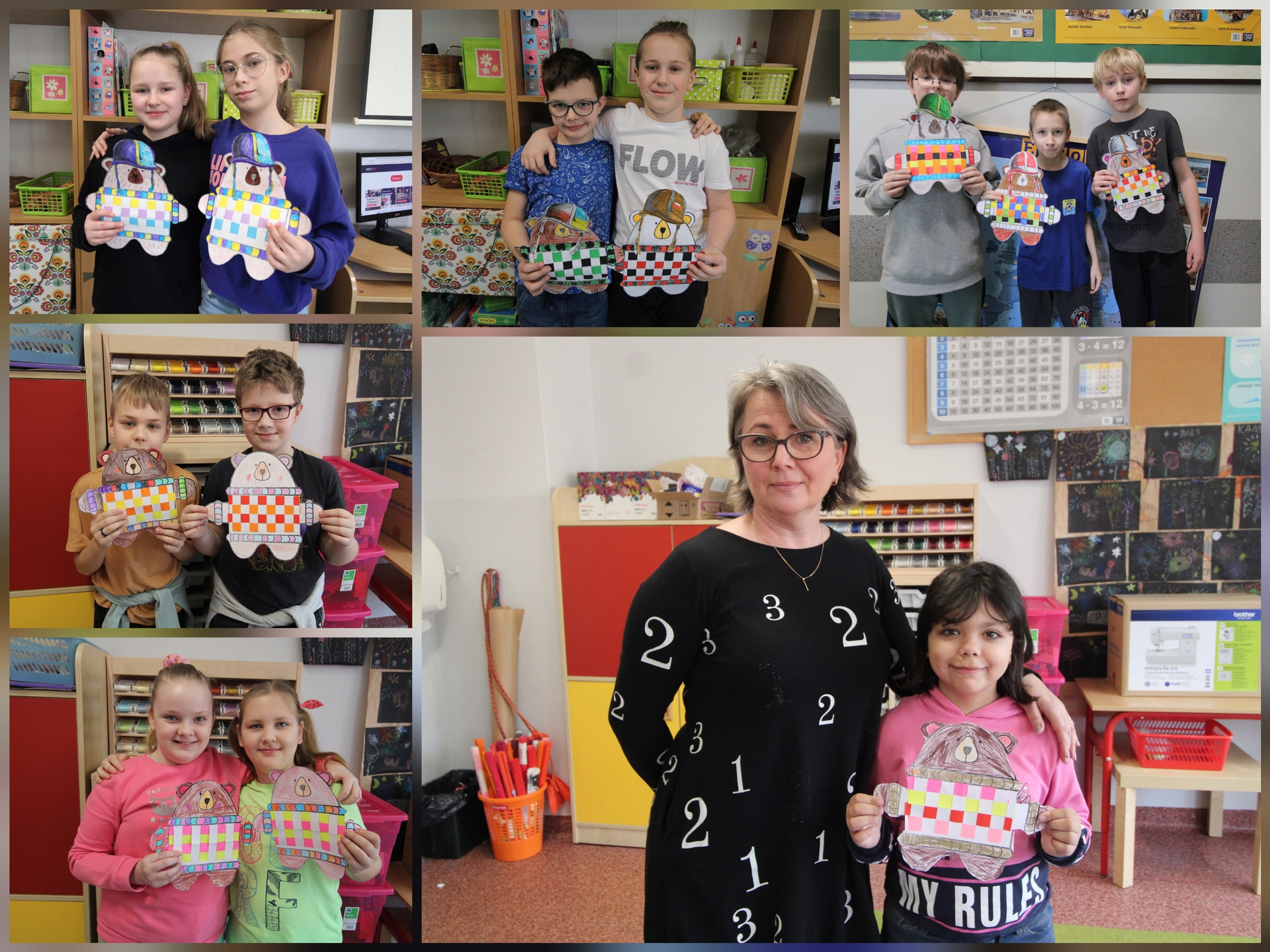 Dzieci w czasie zajęć plastycznych.