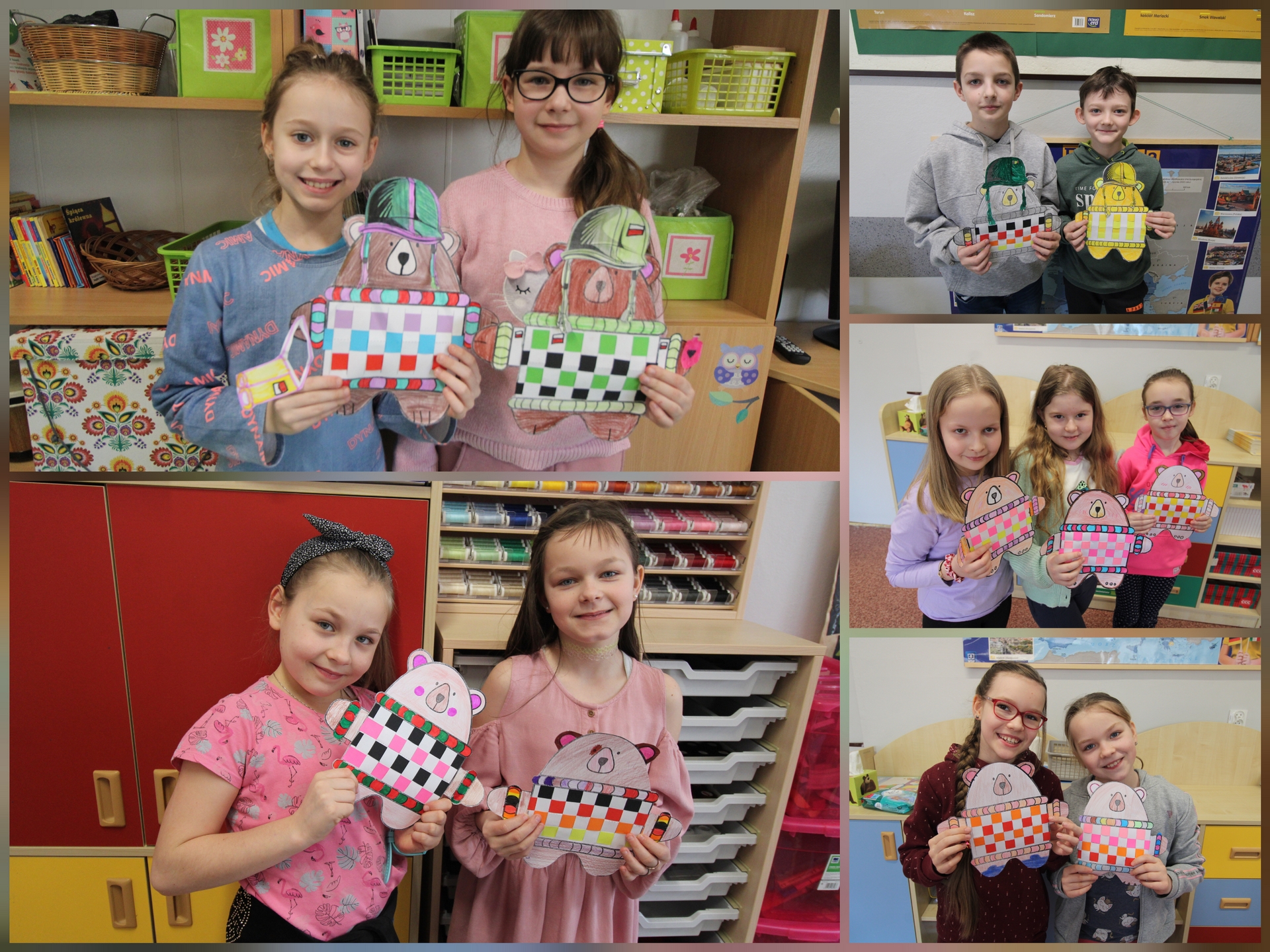 Dzieci w czasie zajęć plastycznych.