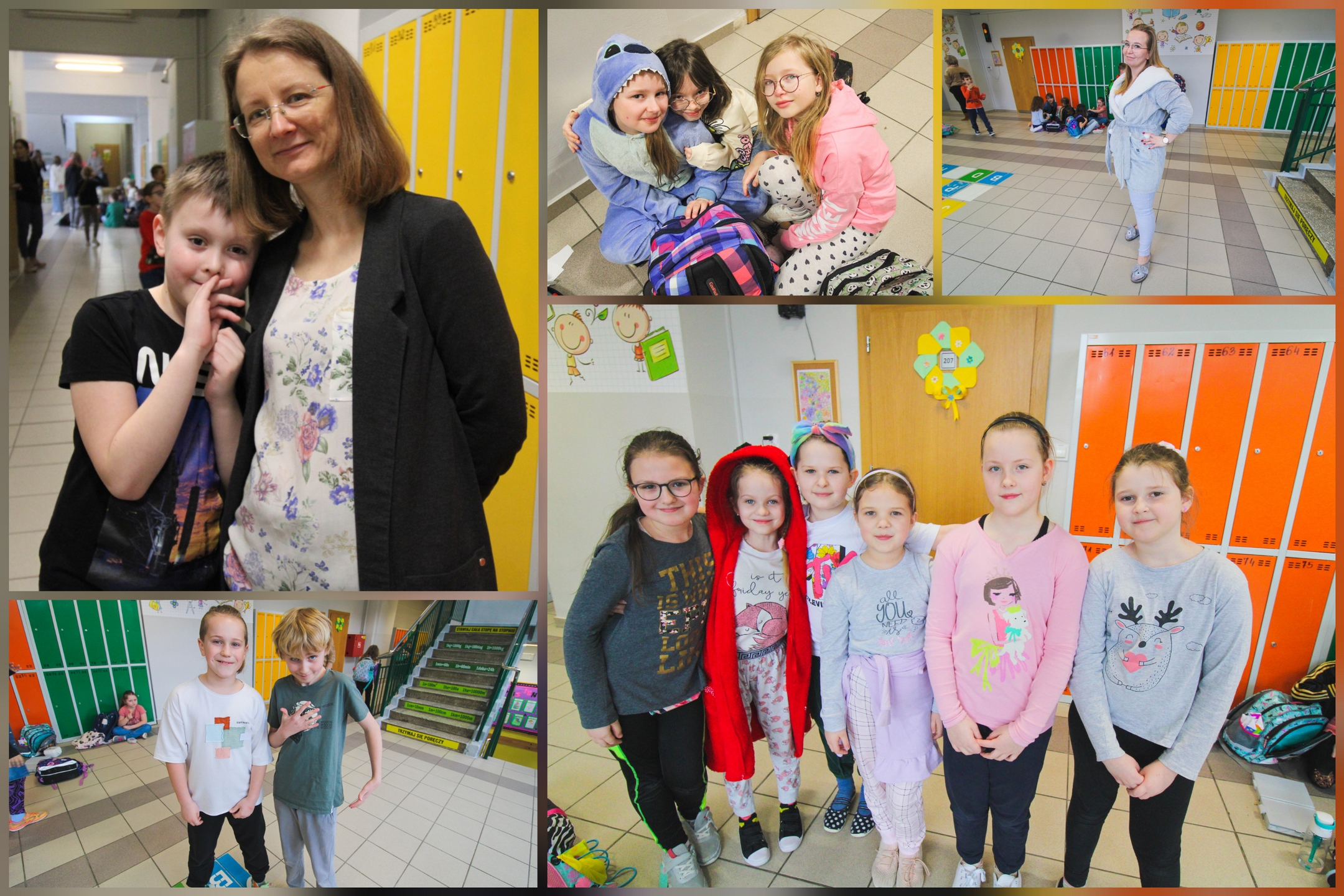 Społeczność naszej szkoły pierwszego dnia wiosny.