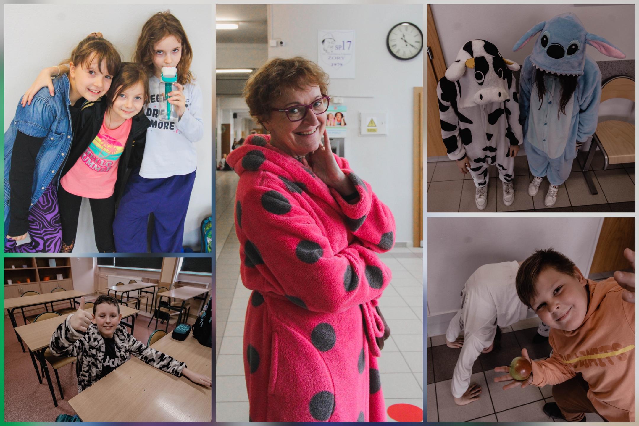 Społeczność naszej szkoły pierwszego dnia wiosny.