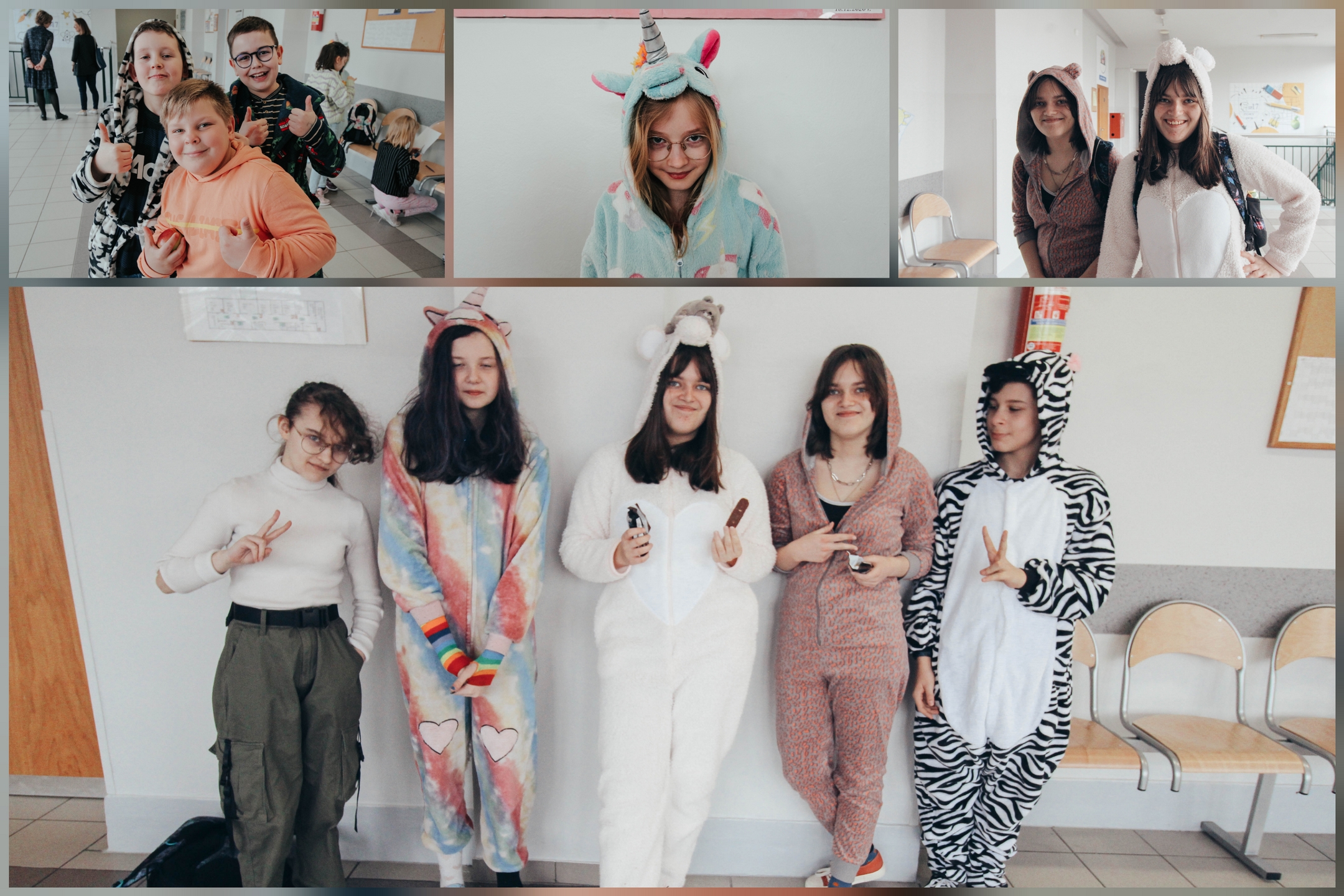 Społeczność naszej szkoły pierwszego dnia wiosny.