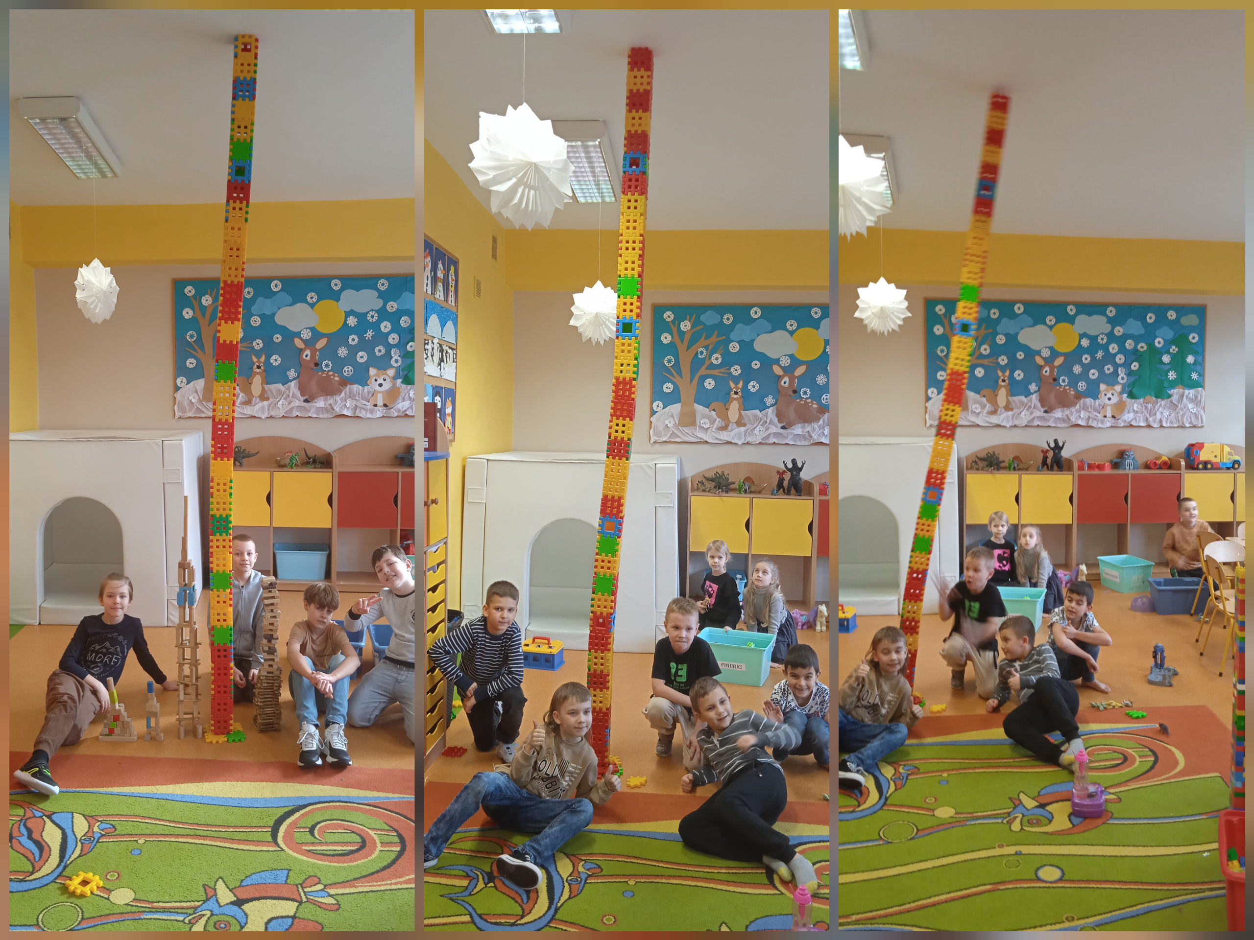 Wychowankowie świetlicy w czasie różnych aktywności.