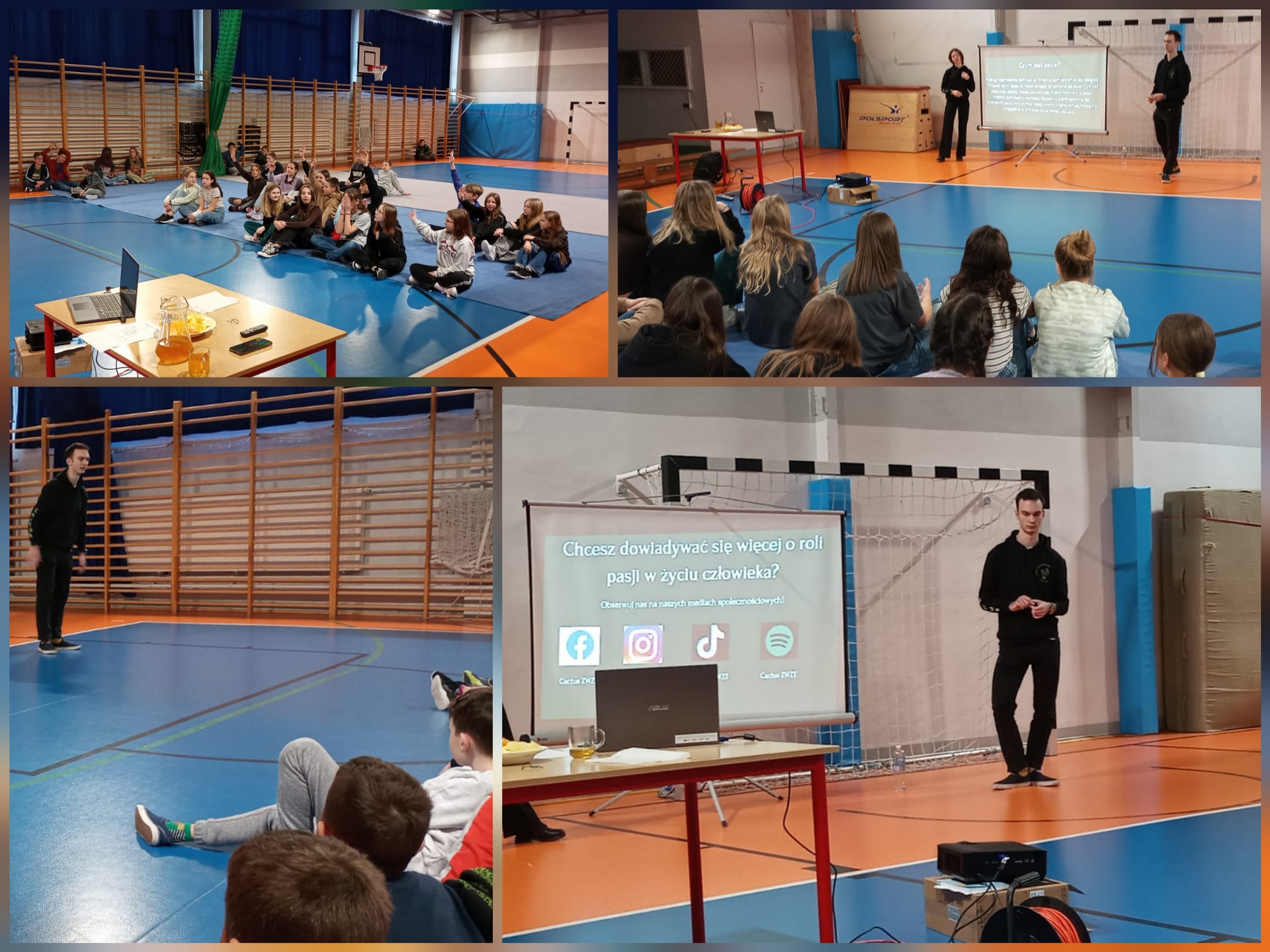 Uczniowie i uczennice w czasie warsztatów.