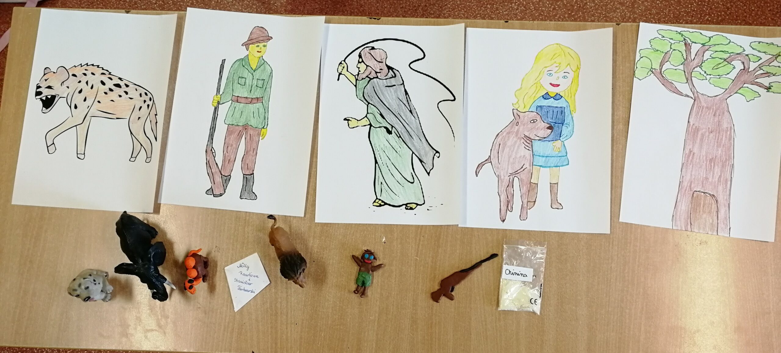 Lektura w pudełku- prace uczniów klasy 5b