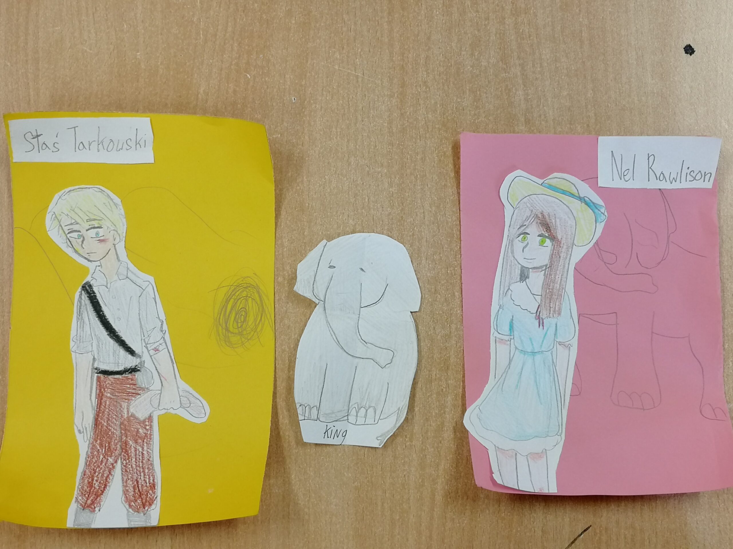 Lektura w pudełku- prace uczniów klasy 5b