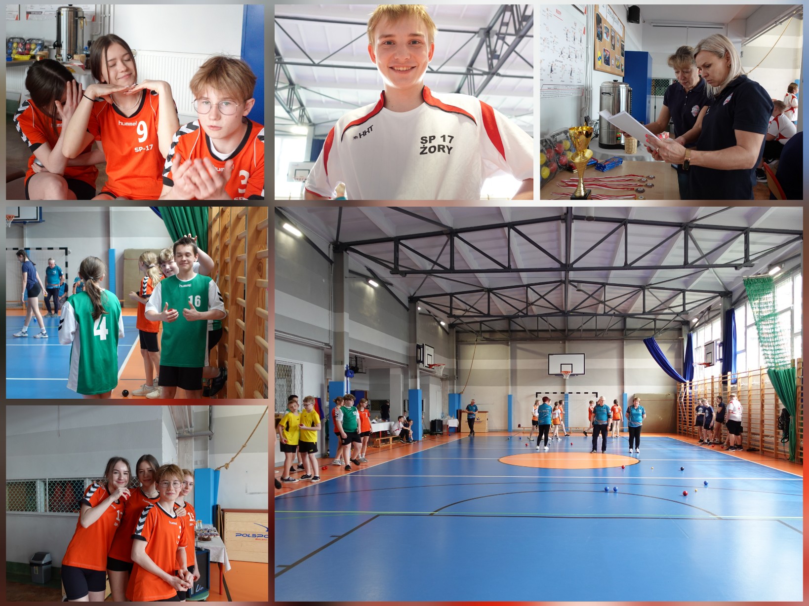 Rozgrywki szkolnego turnieju pentaque.