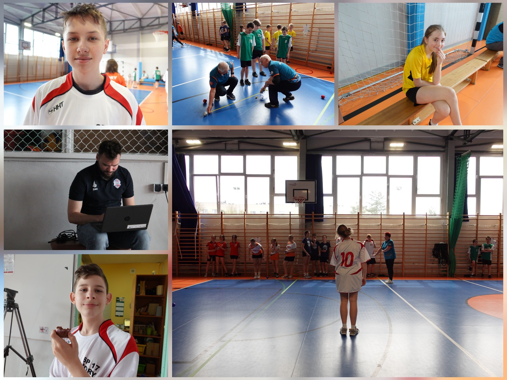 Rozgrywki szkolnego turnieju pentaque.