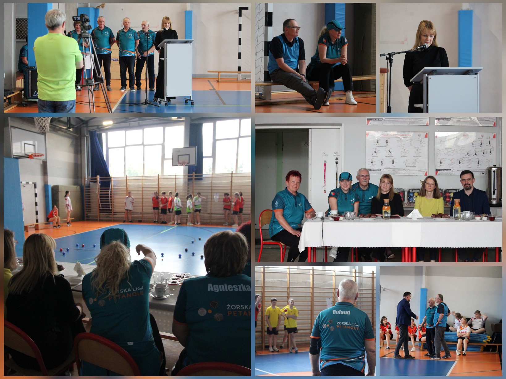 Rozgrywki szkolnego turnieju pentaque.