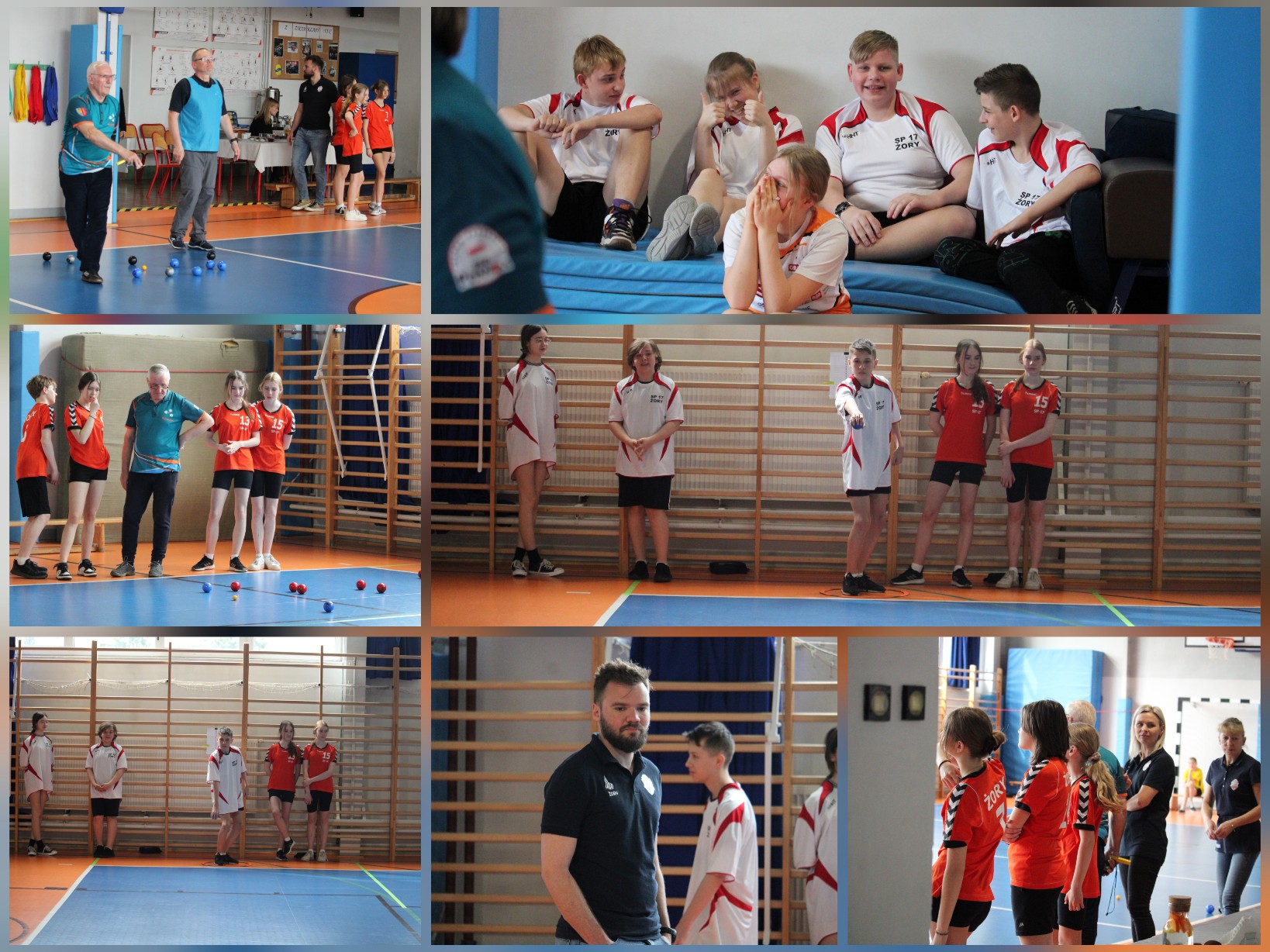 Rozgrywki szkolnego turnieju pentaque.