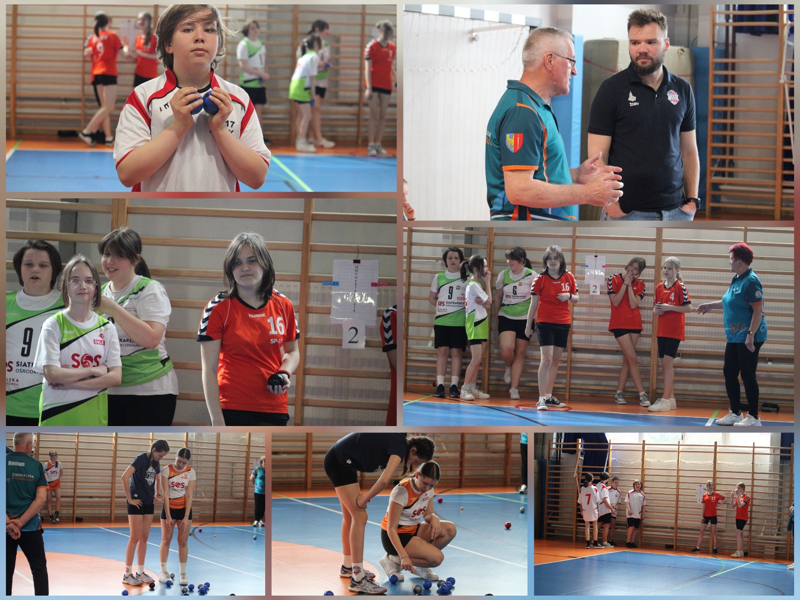 Rozgrywki szkolnego turnieju pentaque.