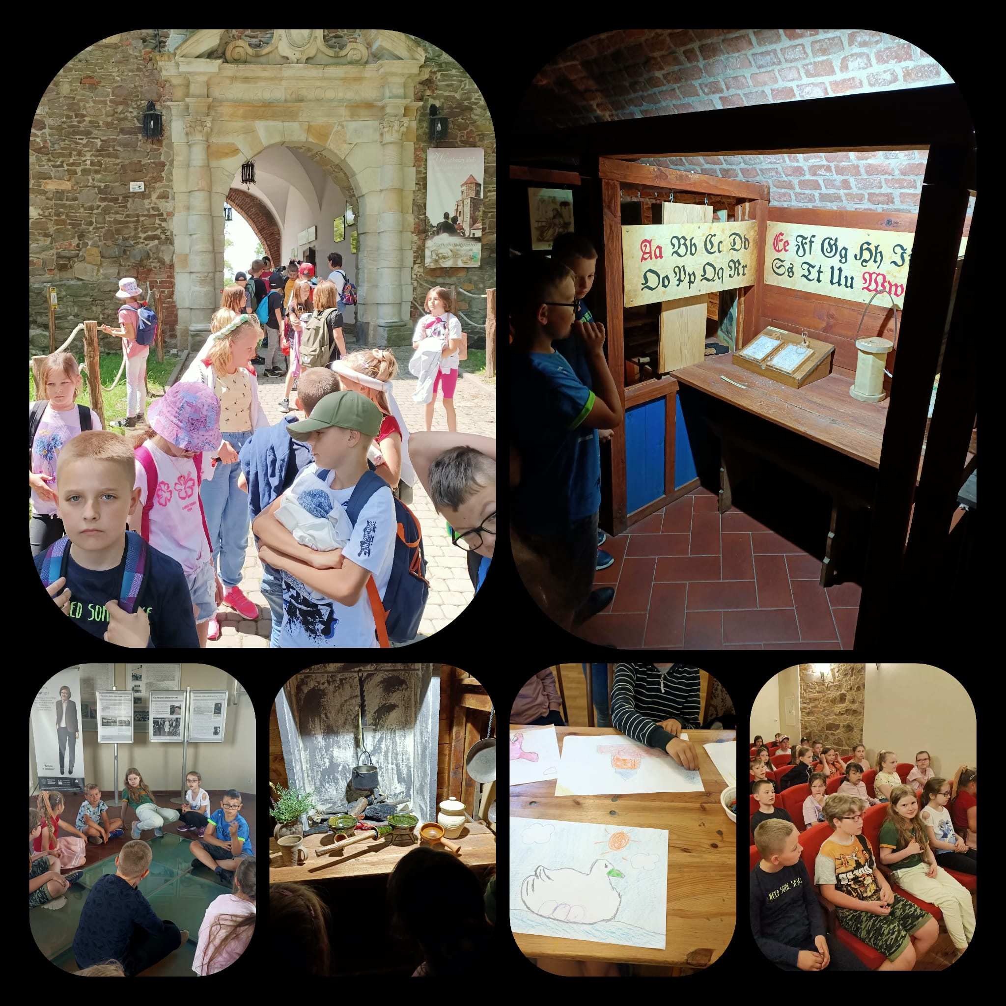 FOTORELACJA Z WYCIECZKI UCZNIÓW KLAS 3A i 3C  DO  CENTRUM KULTURY ,,ZAMEK W TOSZKU”.