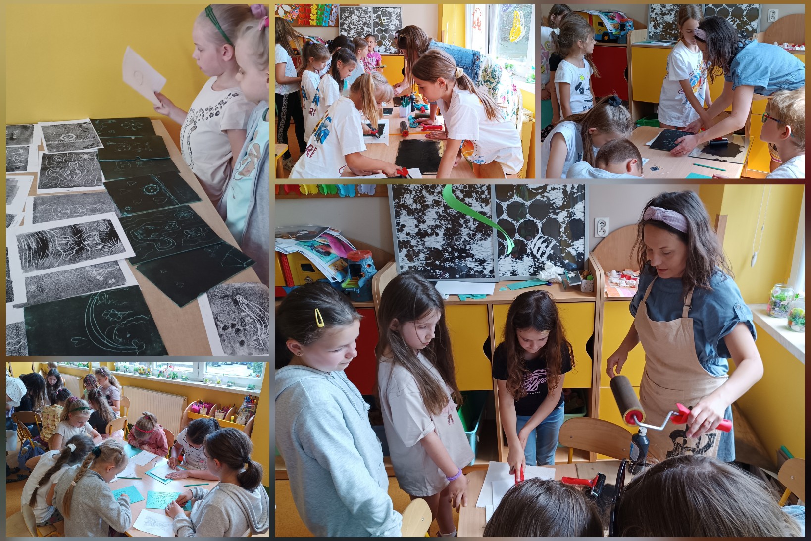 Wychowankowie świetlicy podczas warsztatów