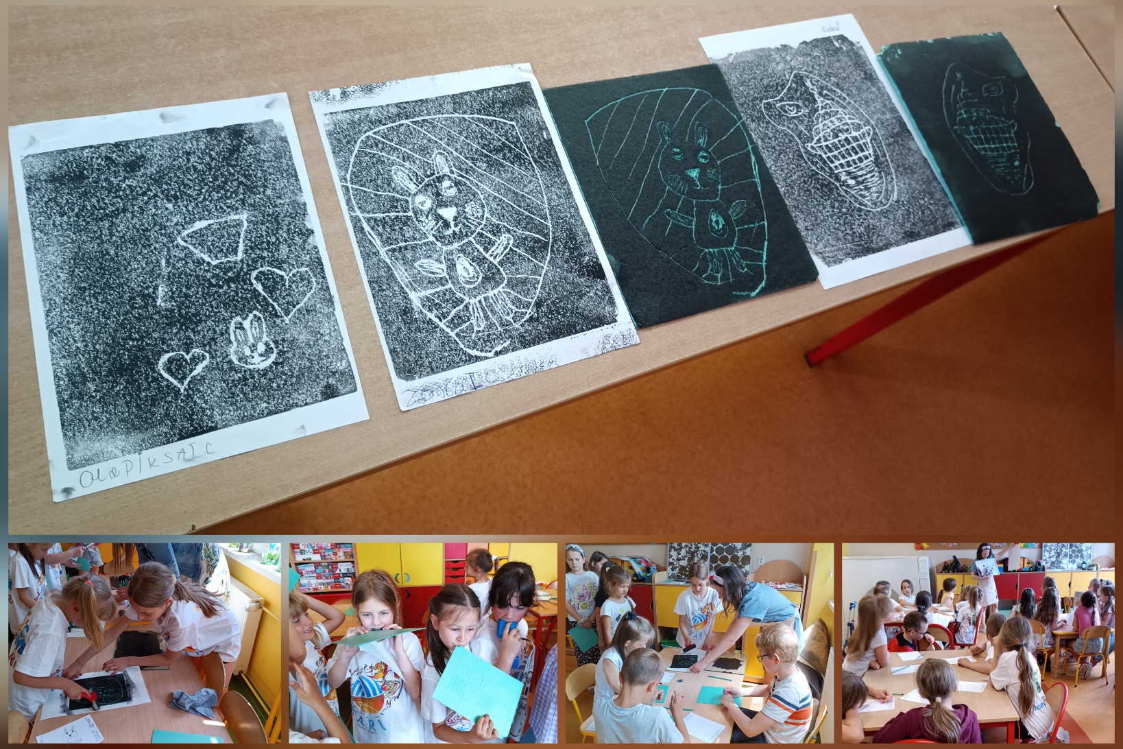 Wychowankowie świetlicy podczas warsztatów