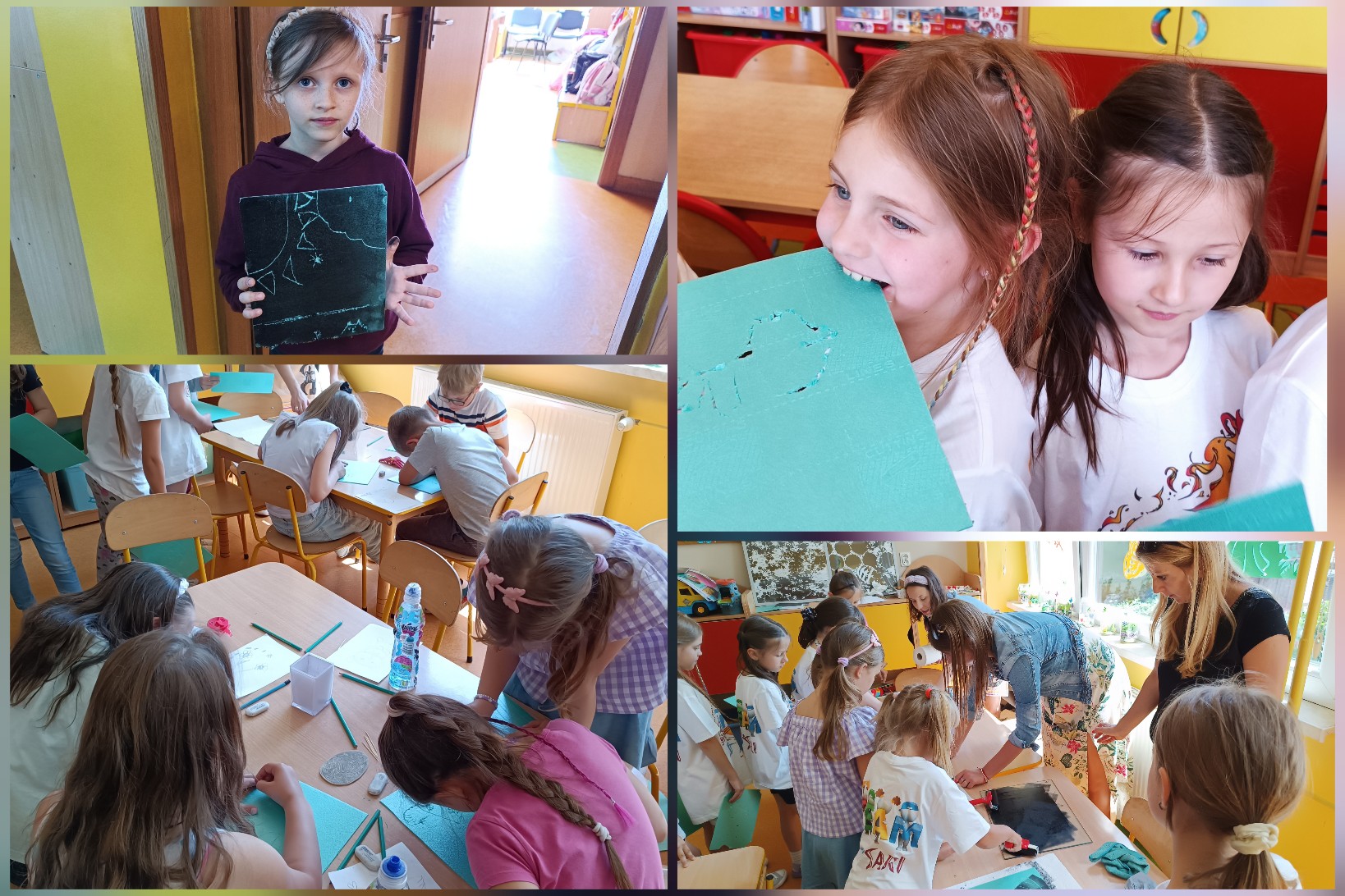 Wychowankowie świetlicy podczas warsztatów