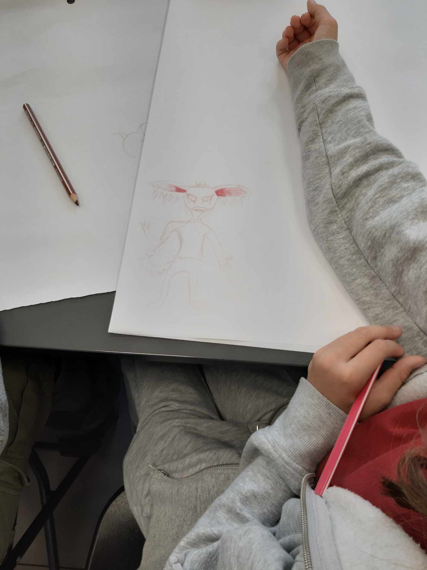 Klasa 5b na warsztatach storytelling w Miejskiej Bibliotece.