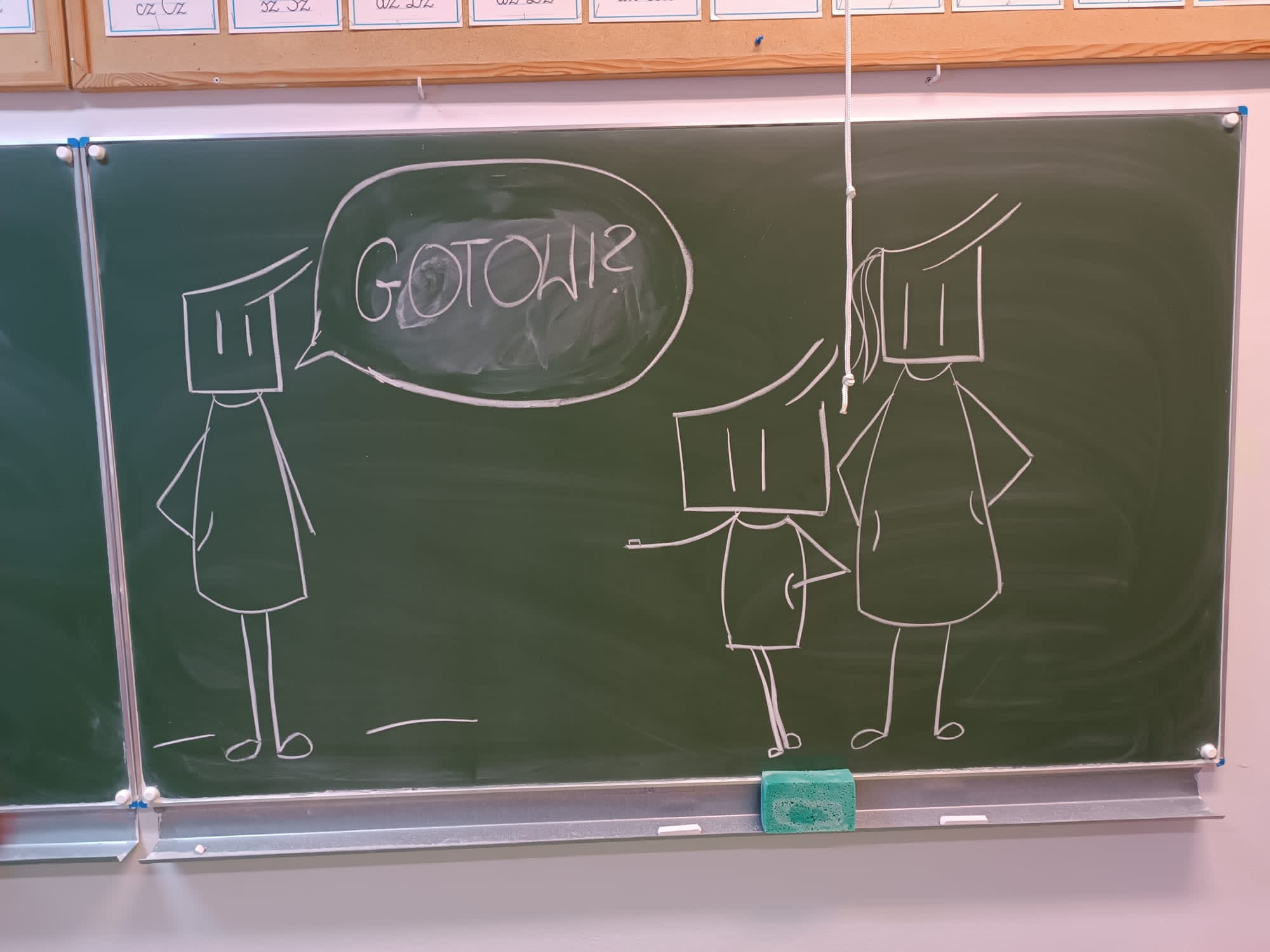 Uczniowie klas 3c, 4a, 4b, 4c, 5a i 5b podczas Warsztatów Myślenia Wizualnego.