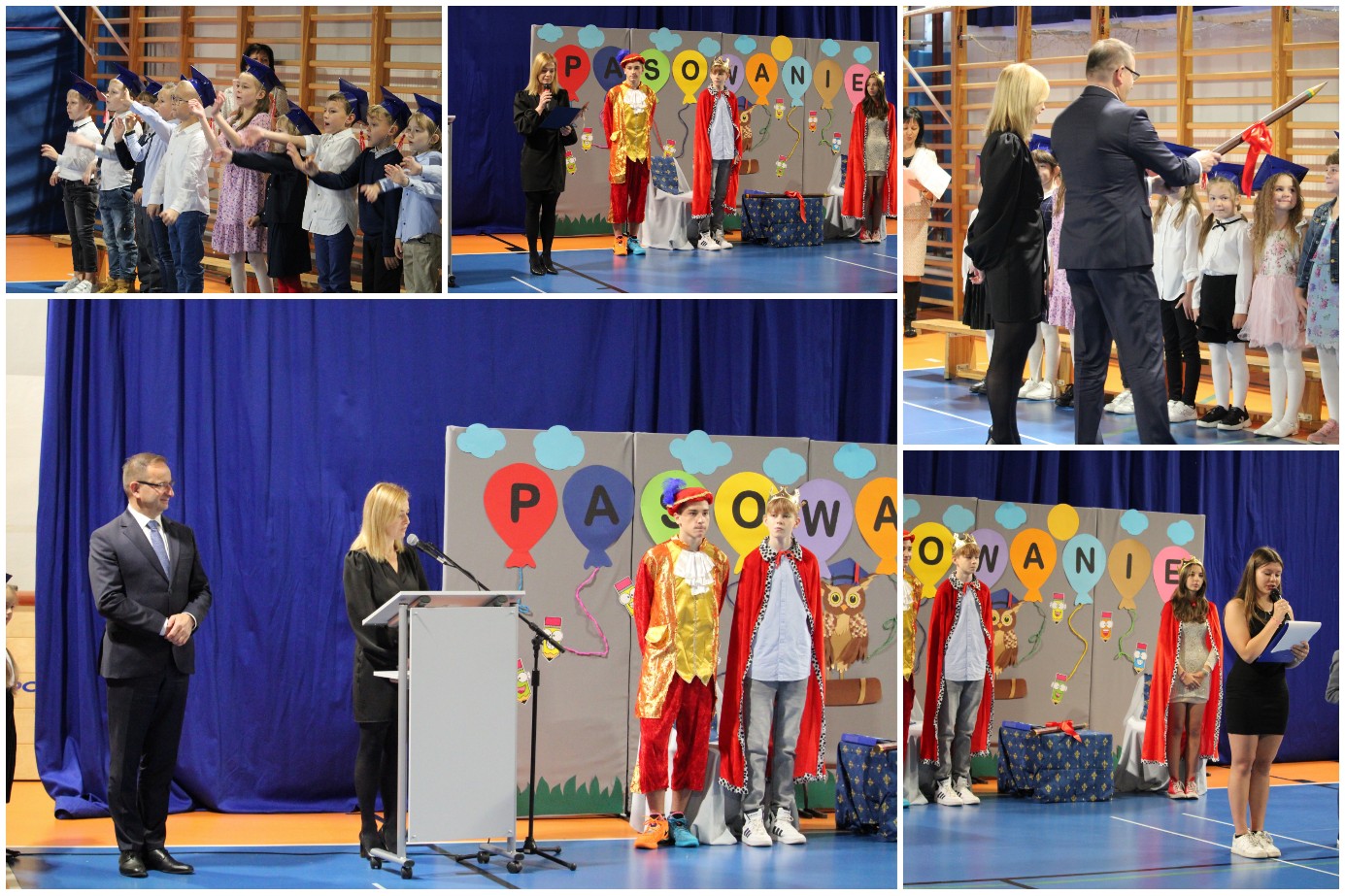 Uroczystość pasowania na ucznia.