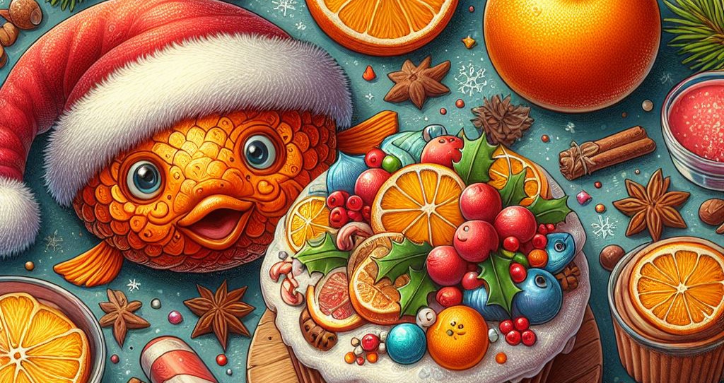 grafika świąteczne jedzenie