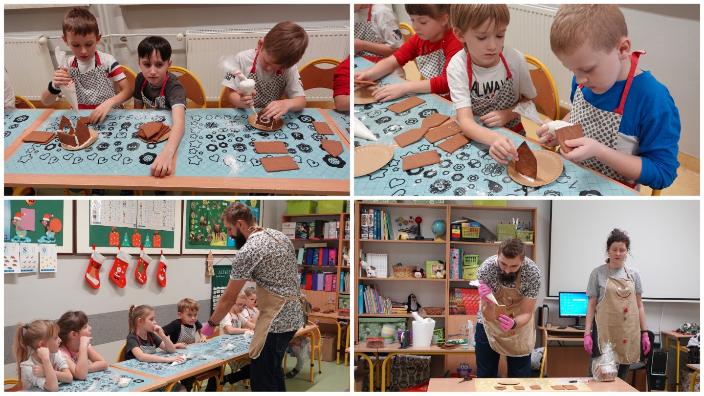 Uczniowie i uczennice w czasie zajęć.