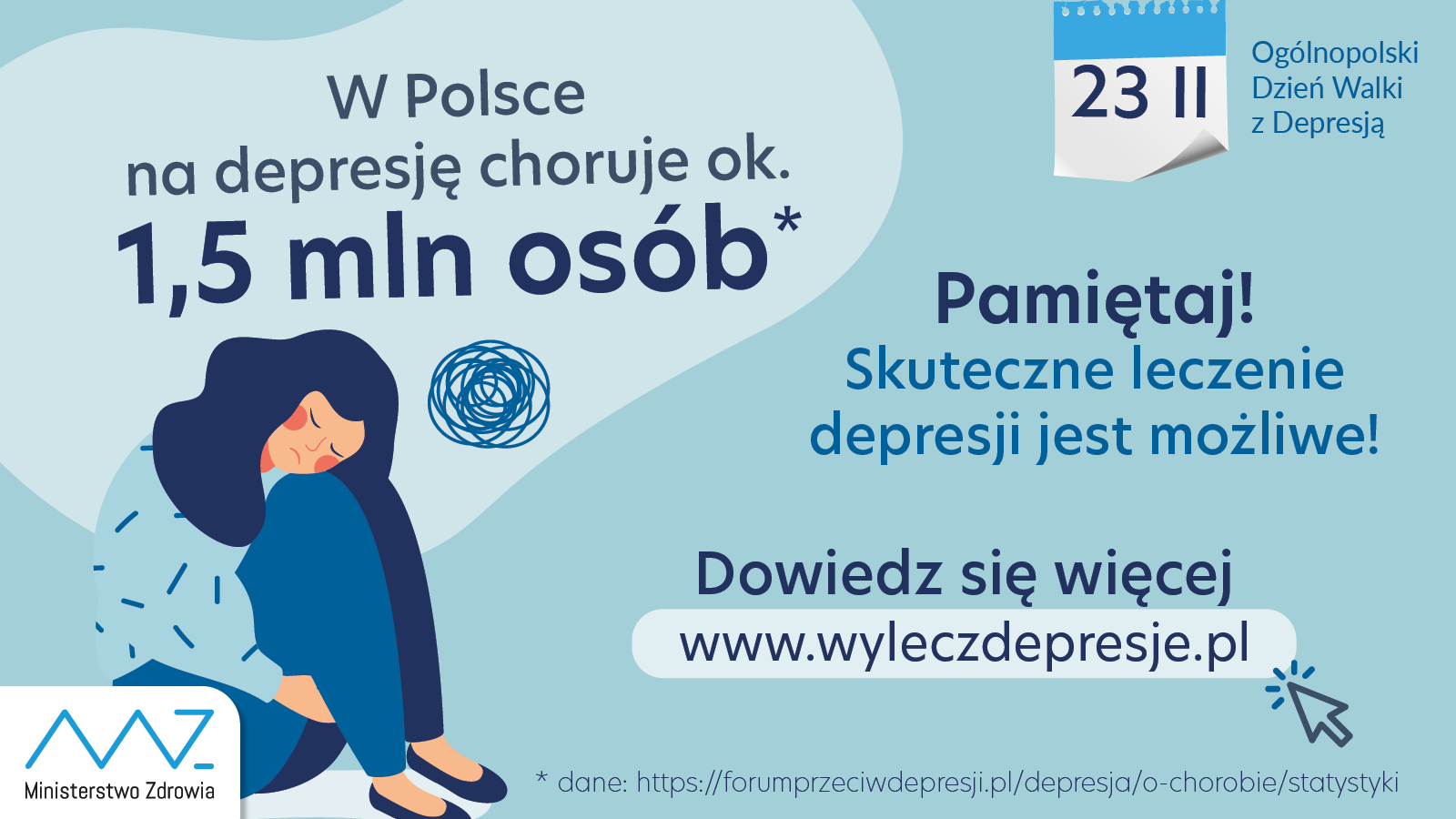 Plansze dotyczące depresji.