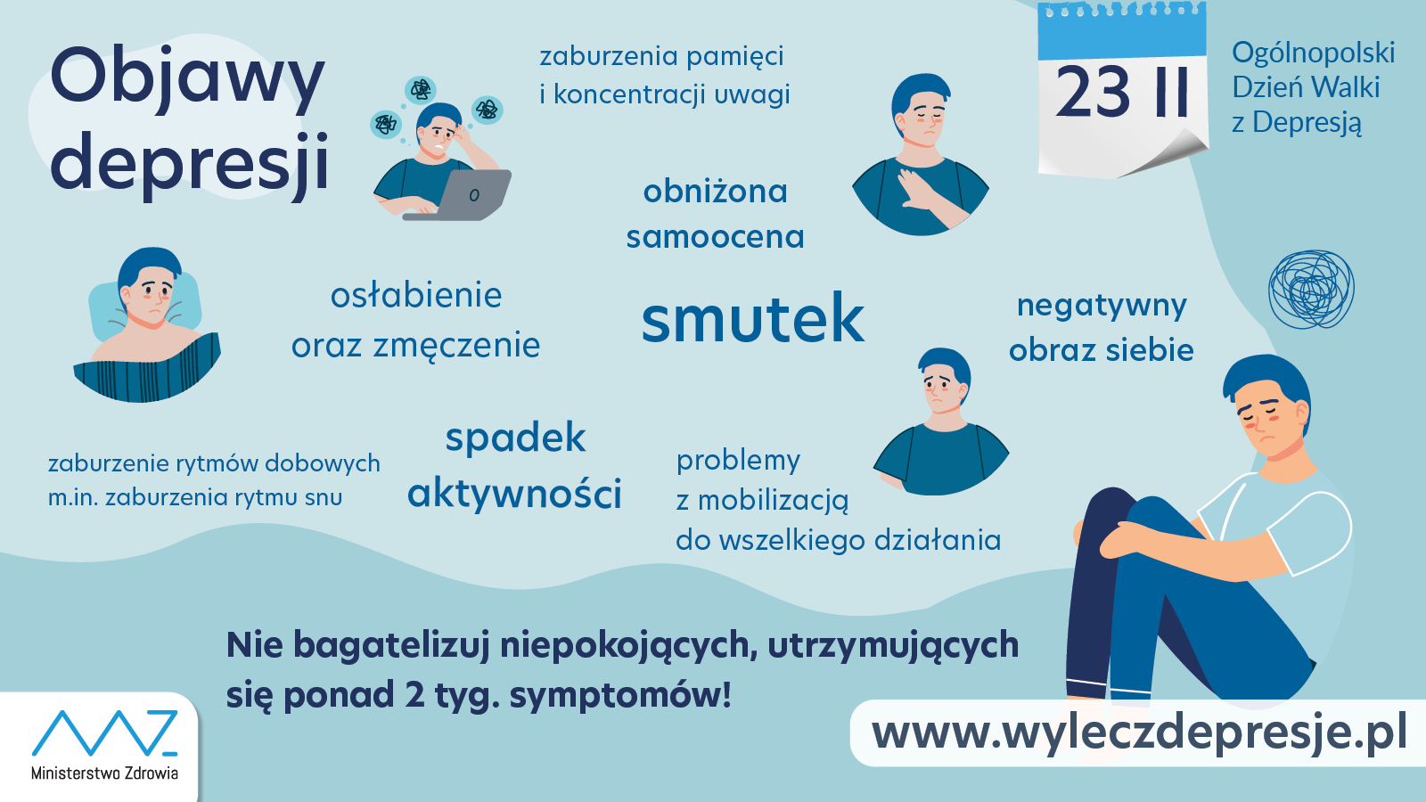 Plansze dotyczące depresji.