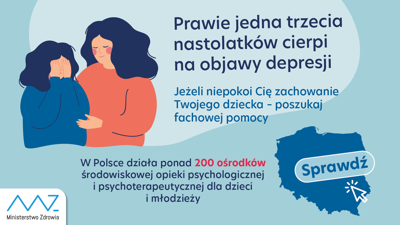 Plansze dotyczące depresji.