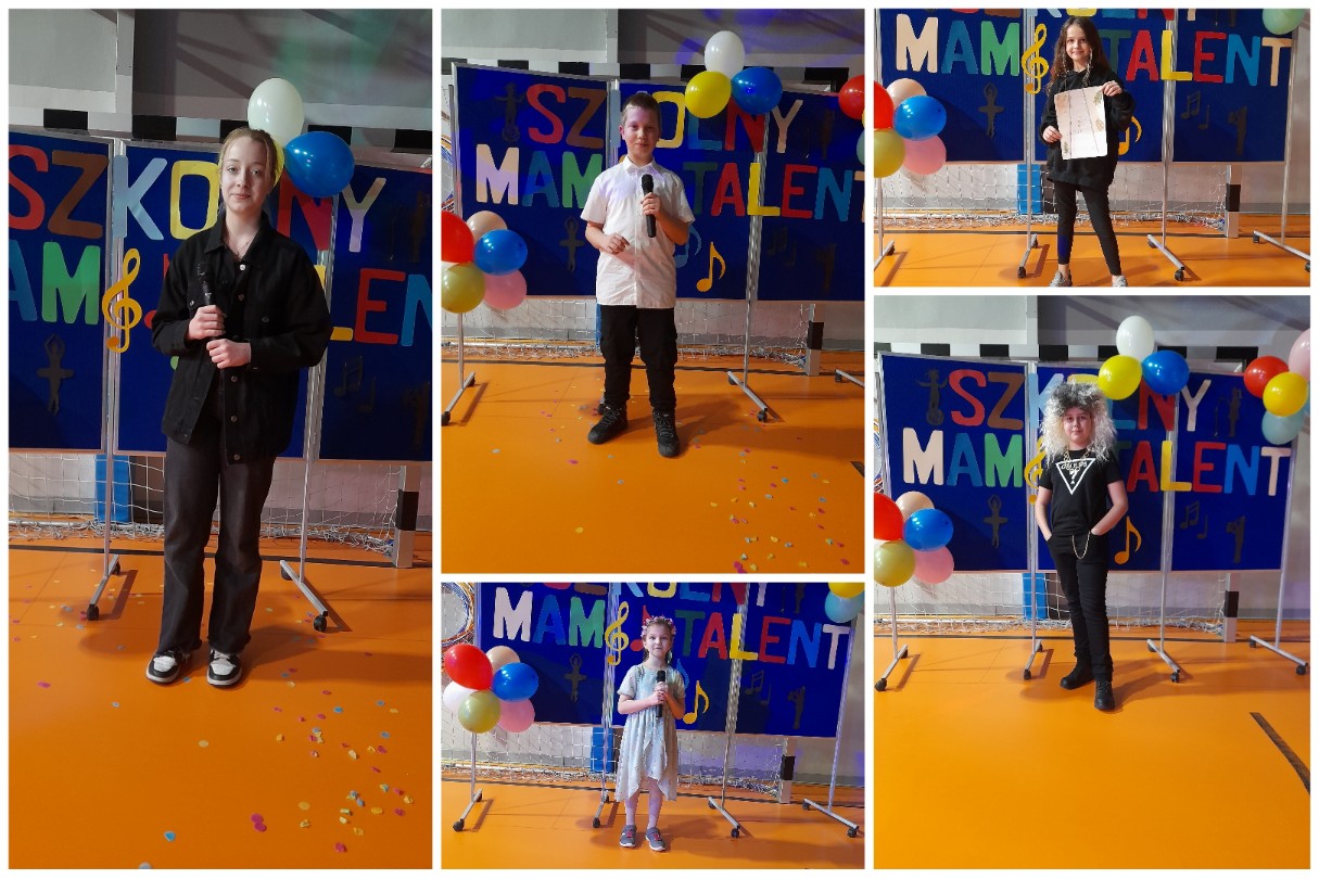  Uczestniczki i uczestnicy Szkolnego Konkursu "Mam Talent".