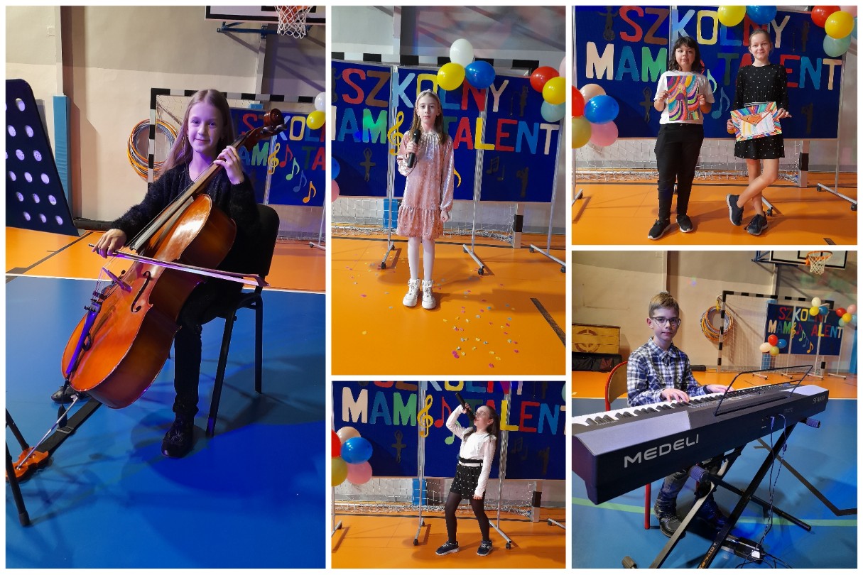  Uczestniczki i uczestnicy Szkolnego Konkursu "Mam Talent".