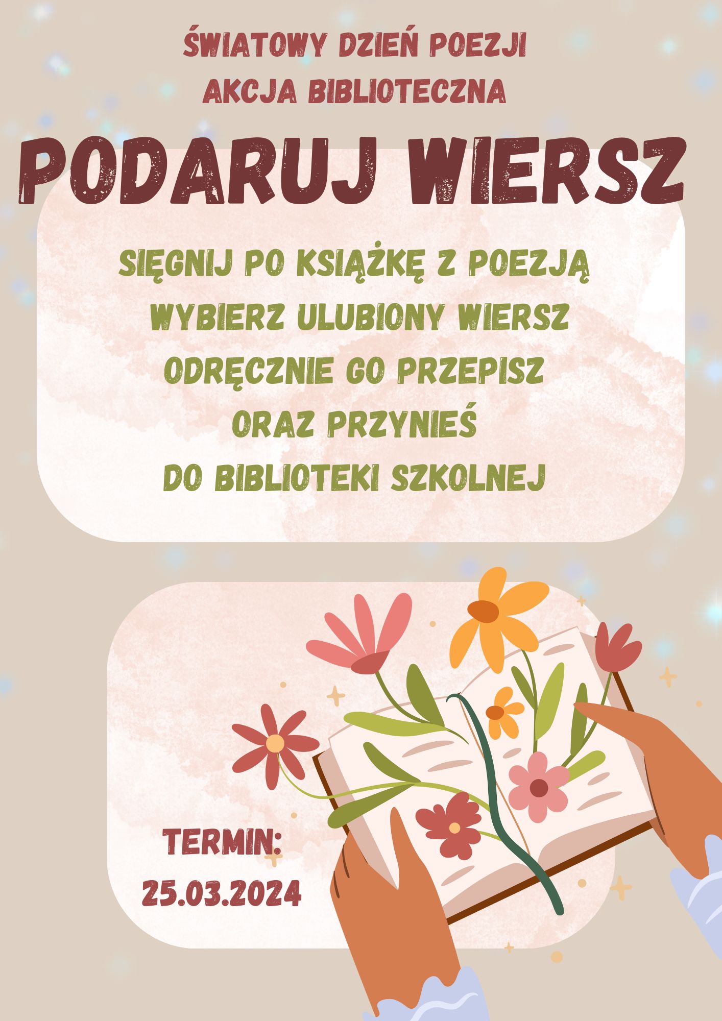 Plakat akcja biblioteczna