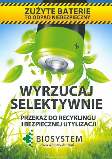 Plakat wyrzucaj selektywnie