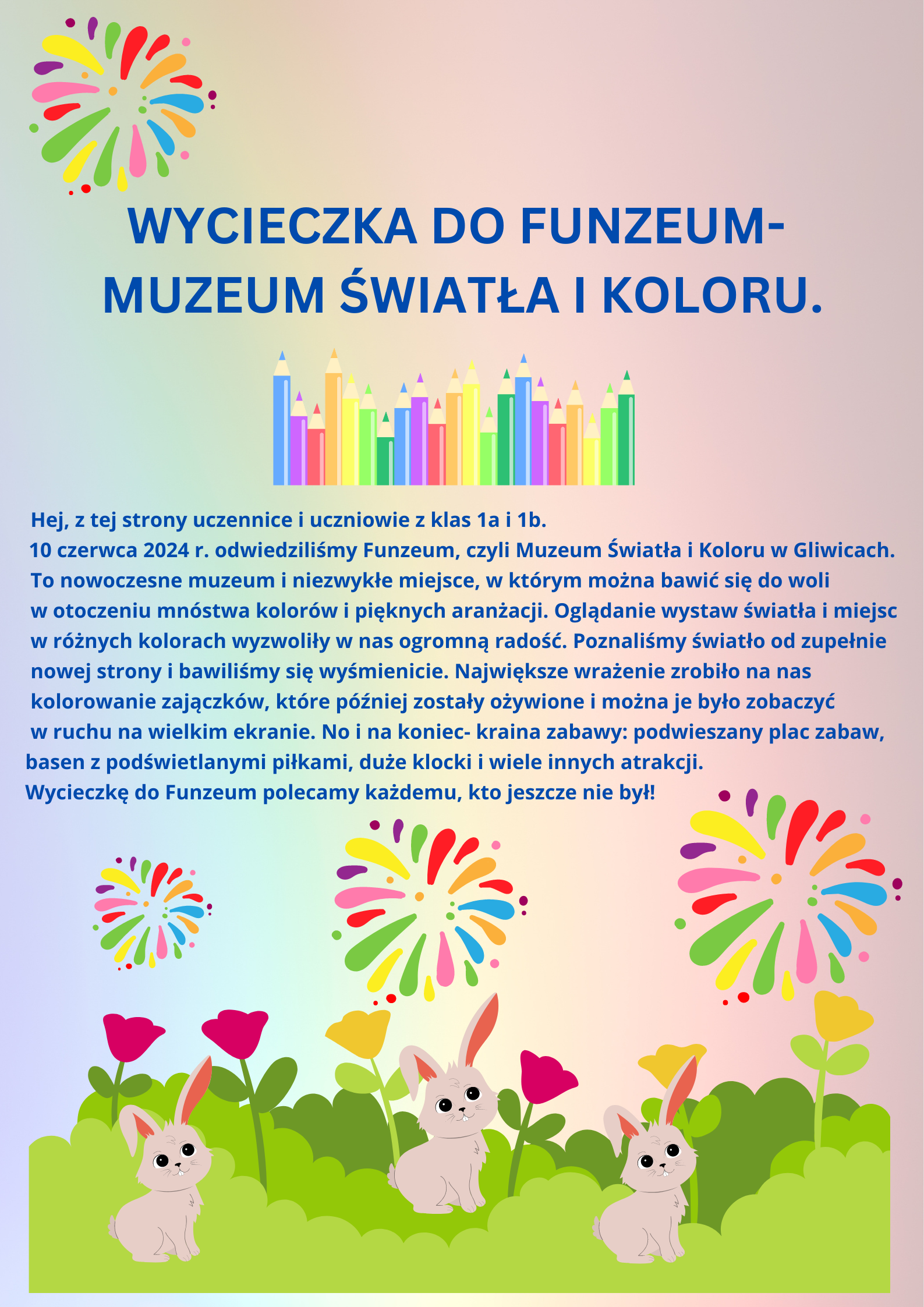 Fotorelacja z wycieczki klas 1a i 1b do Funzeum w Gliwicach