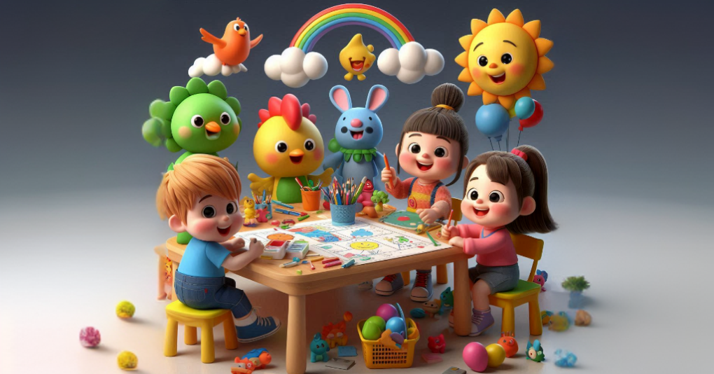 Grafika dzieci i zwierzęta