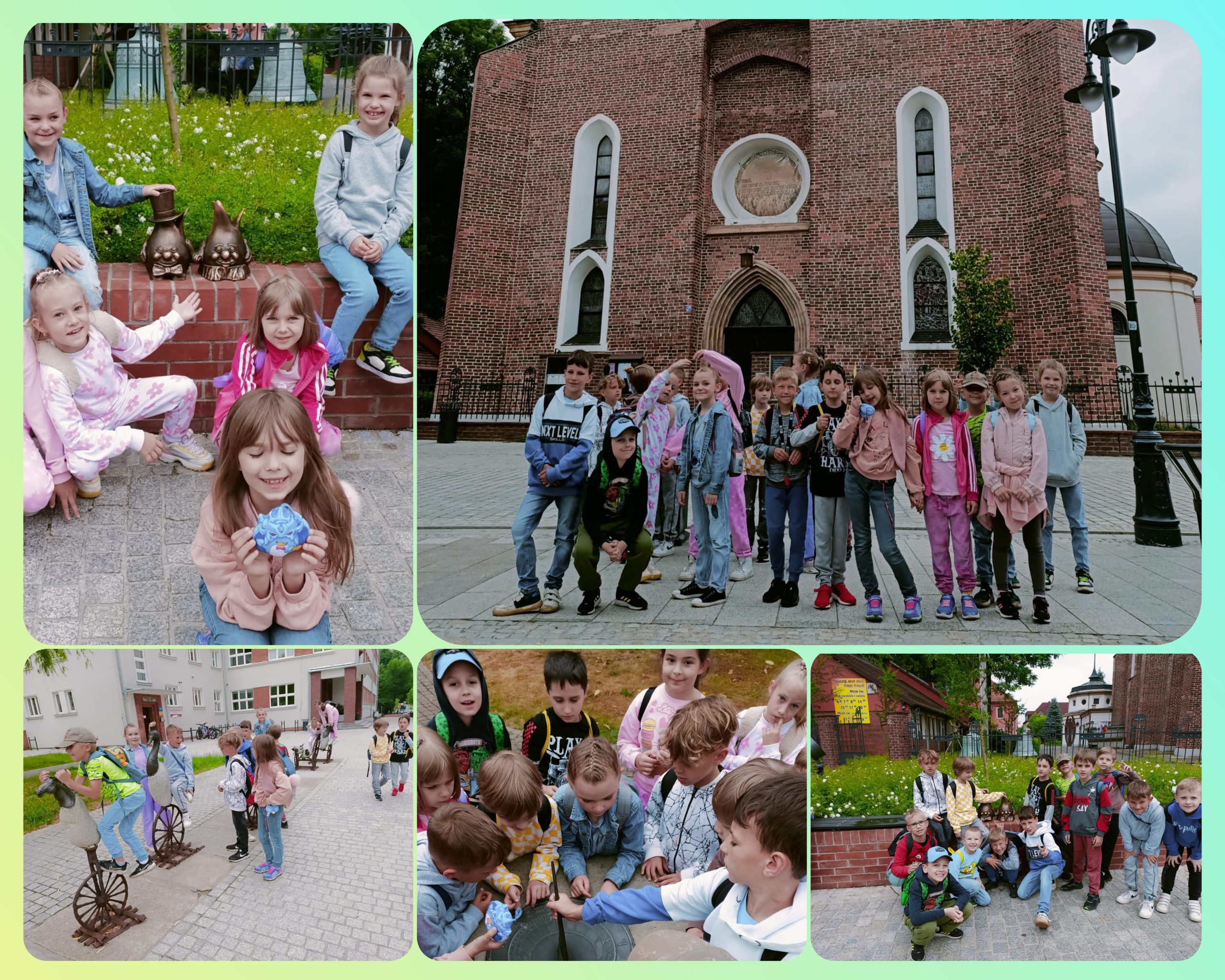 Uczennice i uczniowie z klas 1a i 1b.