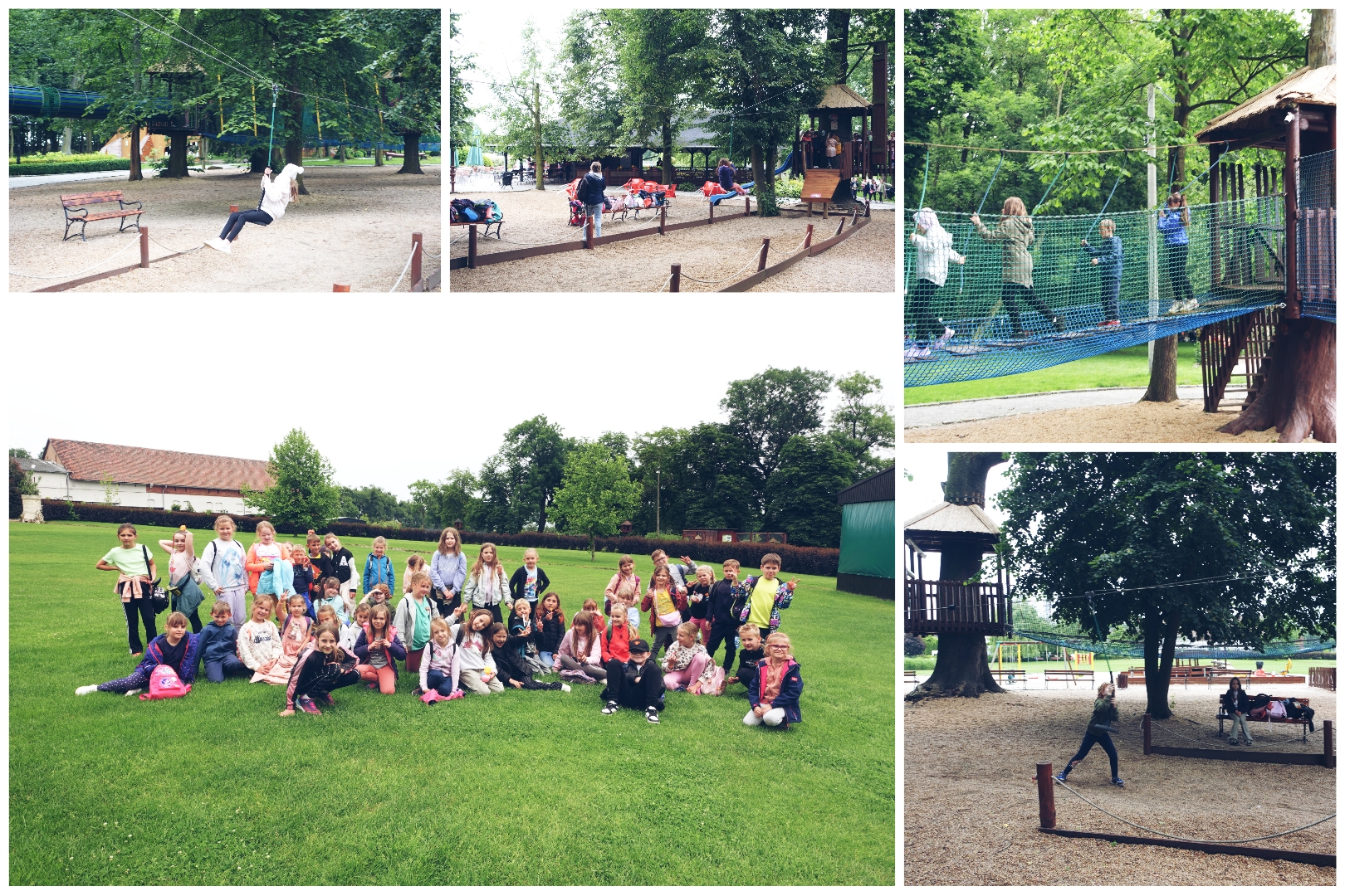 Wychowankowie świetlicy podczas wycieczki.