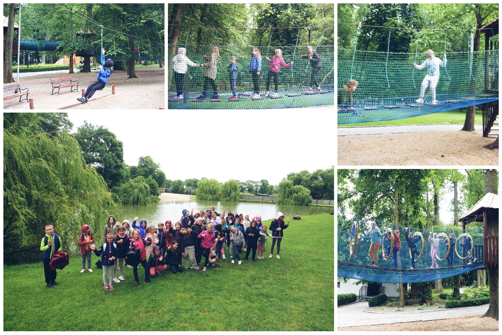 Wychowankowie świetlicy podczas wycieczki.