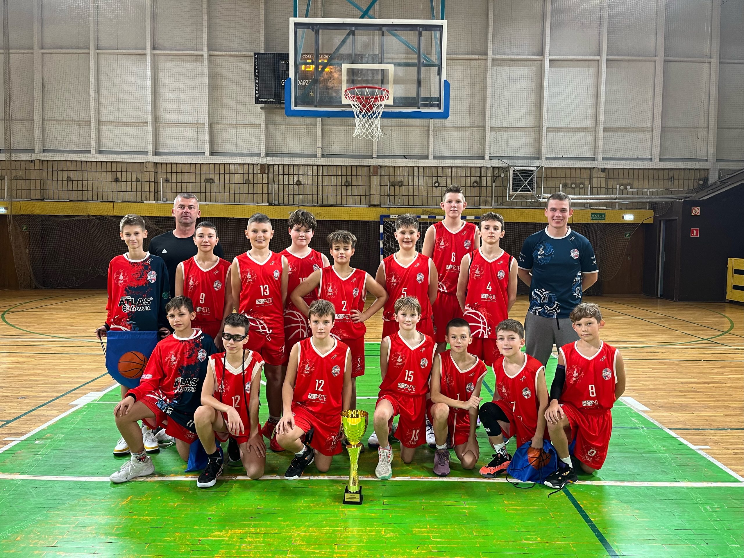 Uczniowie klasy sportowej podczas I Turnieju o Puchar Burmistrza Miasta Czeladź