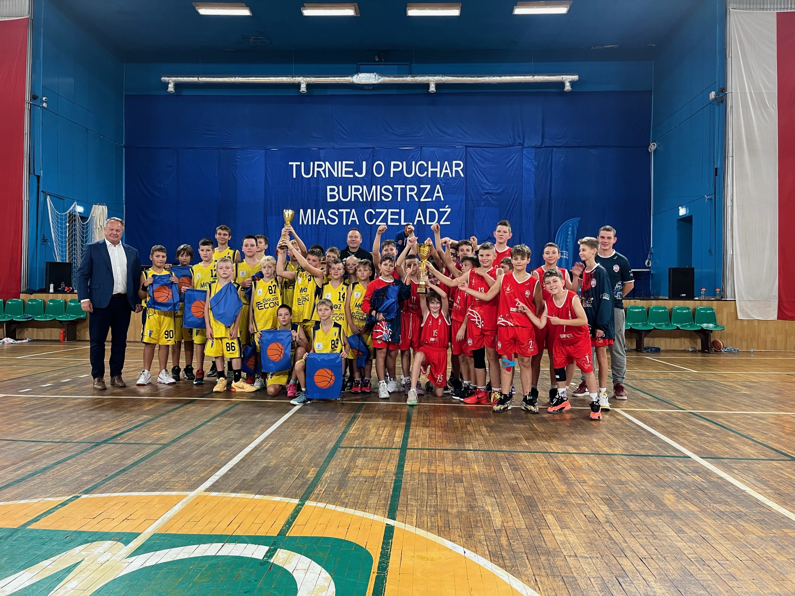 Uczniowie klasy sportowej podczas I Turnieju o Puchar Burmistrza Miasta Czeladź