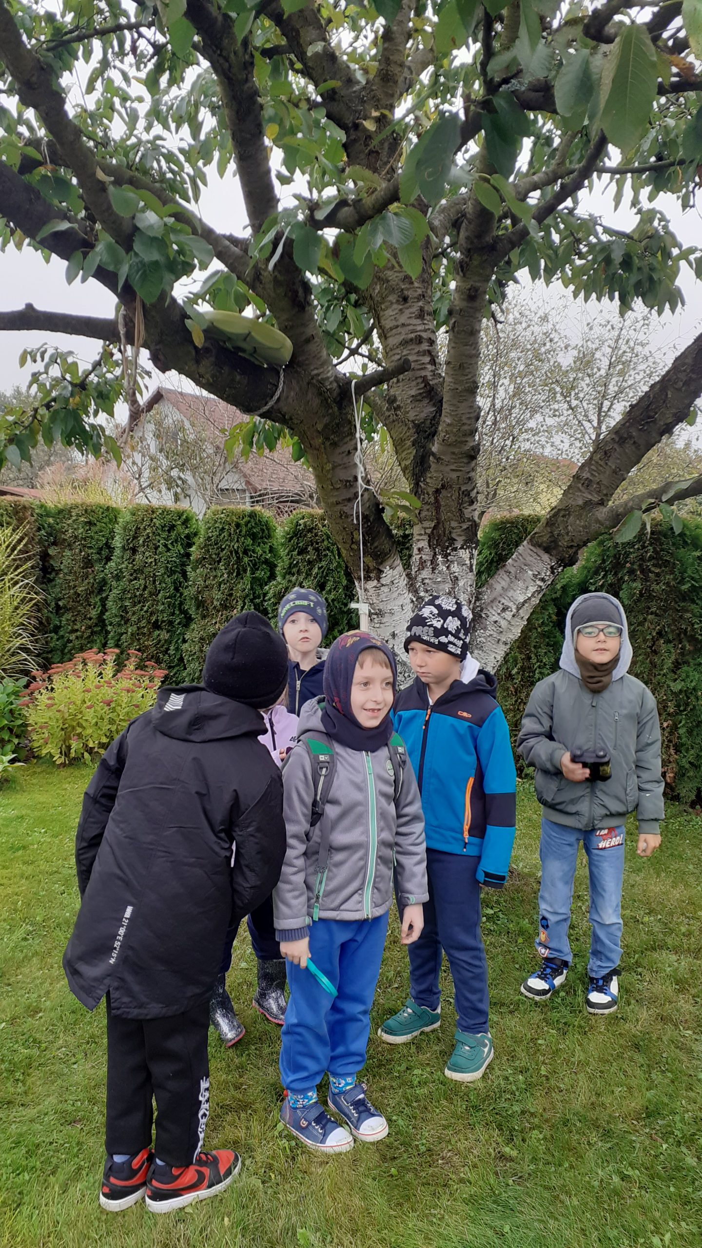 Wizyta klasy 1a na ogródkach działkowych ,,Bratek".
