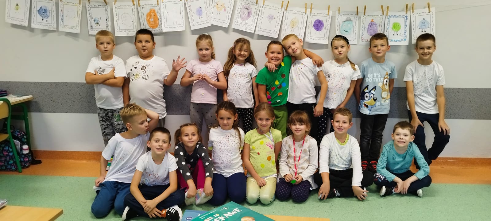 Dzień Kropki w klasach pierwszych.